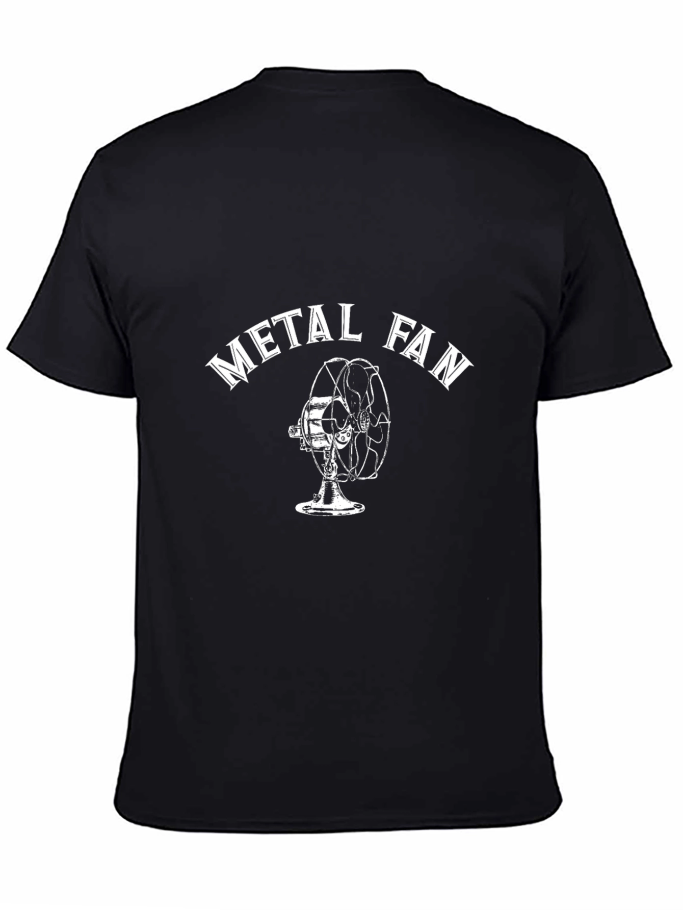 Metal Fan Graphic T-Shirt - Black Cotton Tee