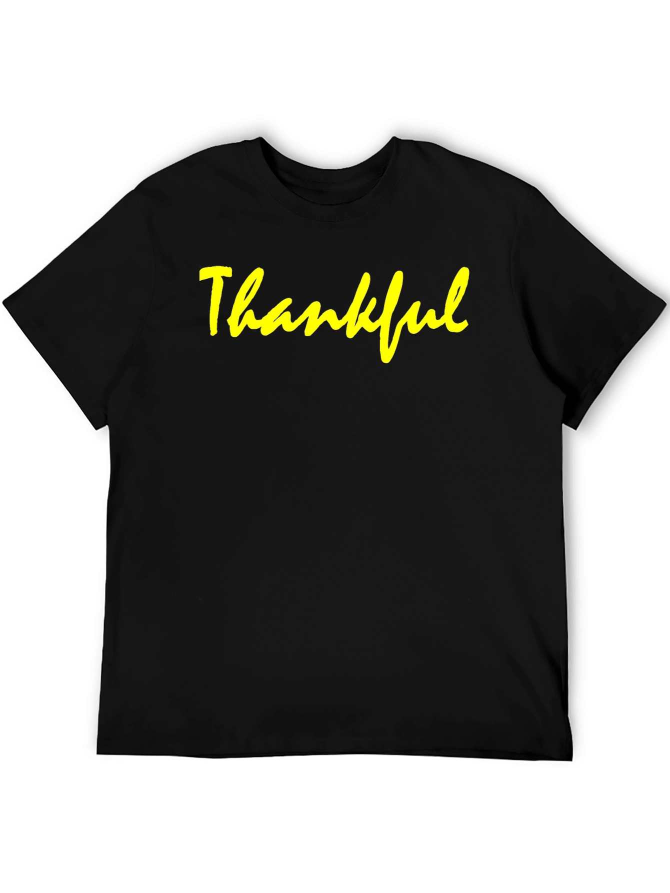 Thankful Black Graphic T-Shirt