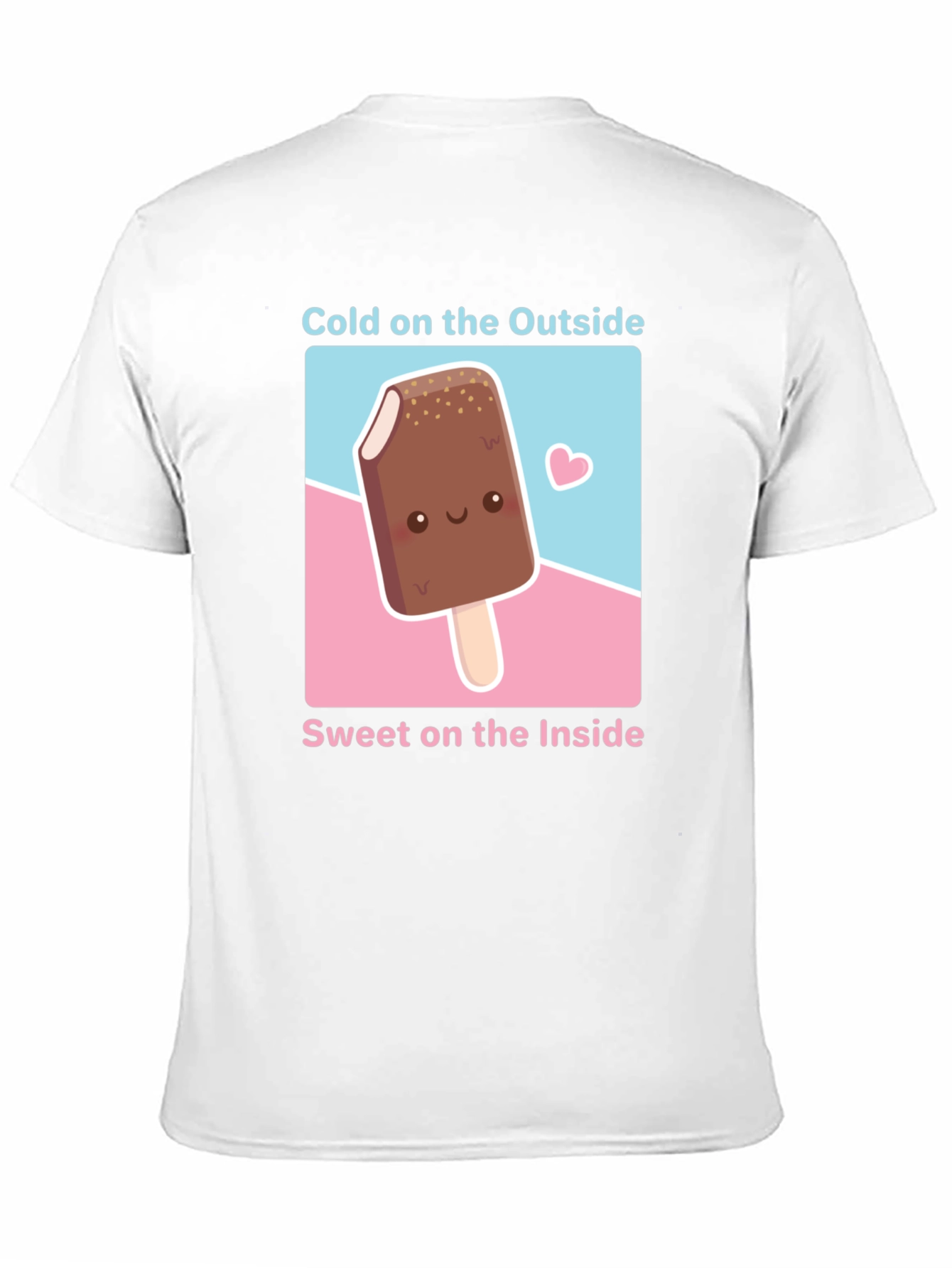 Cute Ice Cream T-Shirt - Cold Outside Sweet Inside