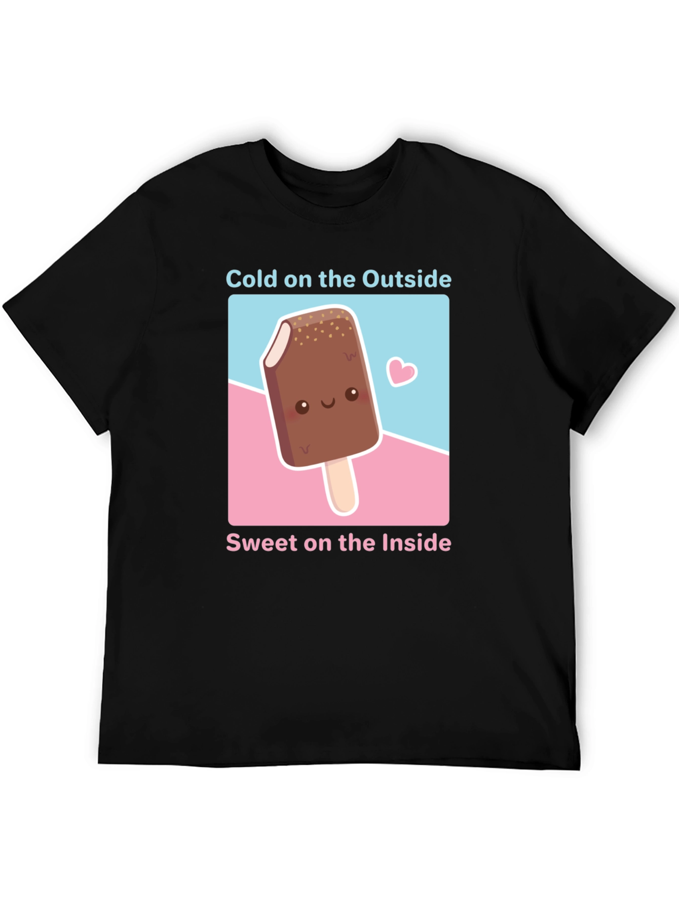 Cute Ice Cream T-Shirt - Cold Outside Sweet Inside