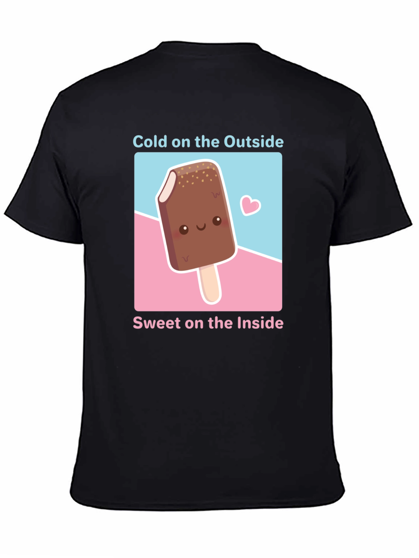 Cute Ice Cream T-Shirt - Cold Outside Sweet Inside