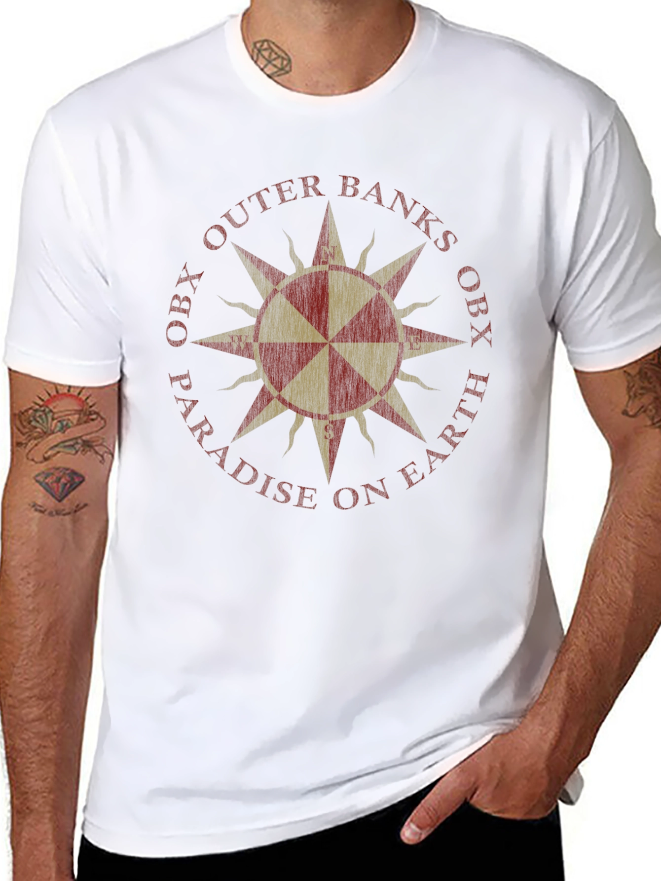 Outer Banks OBX Compass Graphic T-Shirt