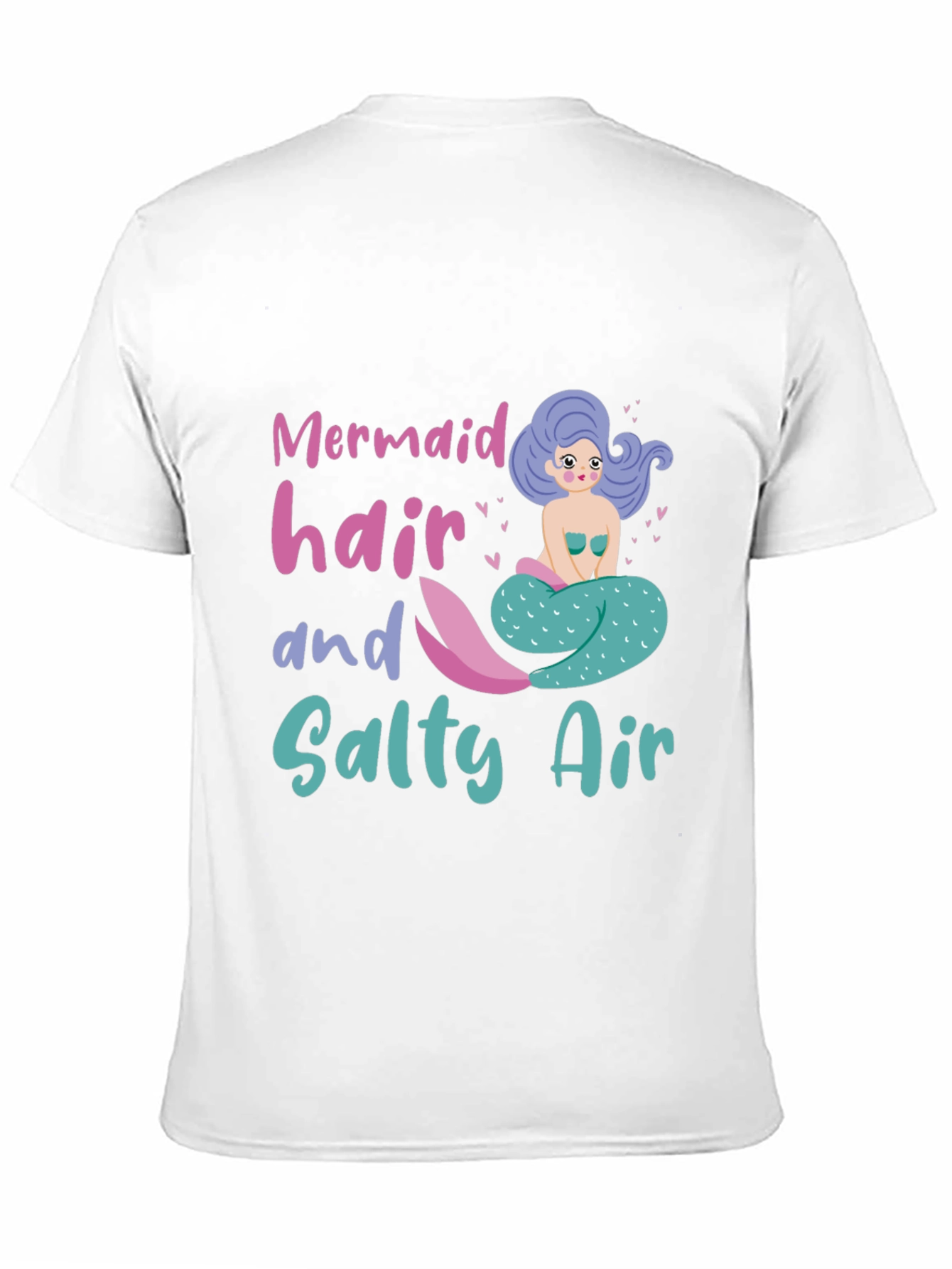 Mermaid Hair Salty Air Graphic Tee - Black