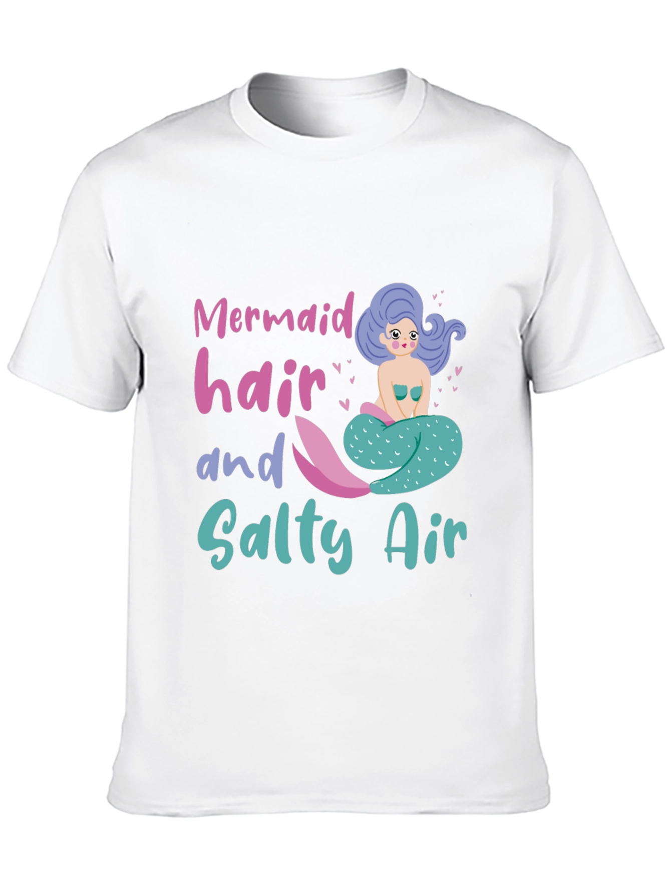 Mermaid Hair Salty Air Graphic Tee - Black