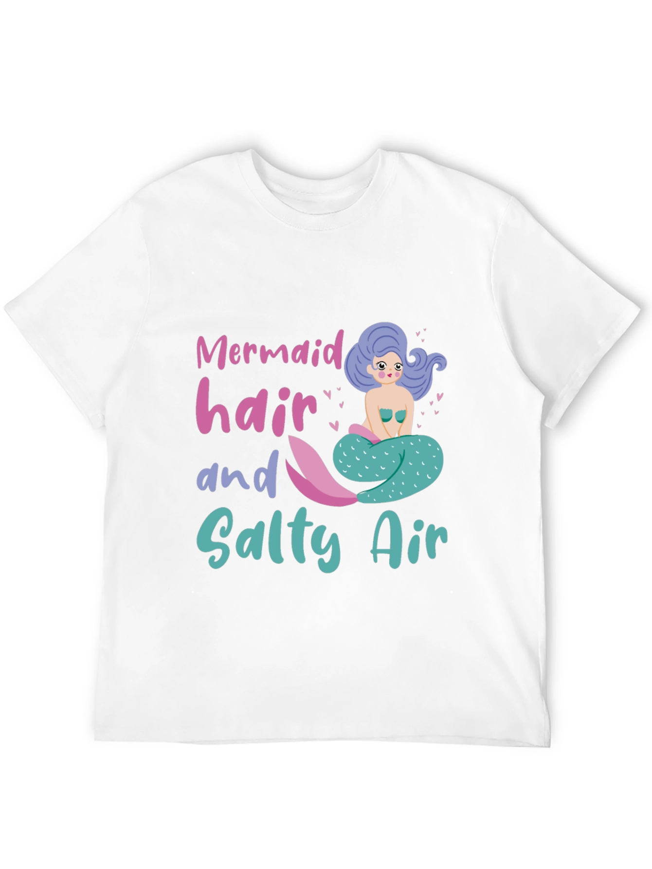 Mermaid Hair Salty Air Graphic Tee - Black