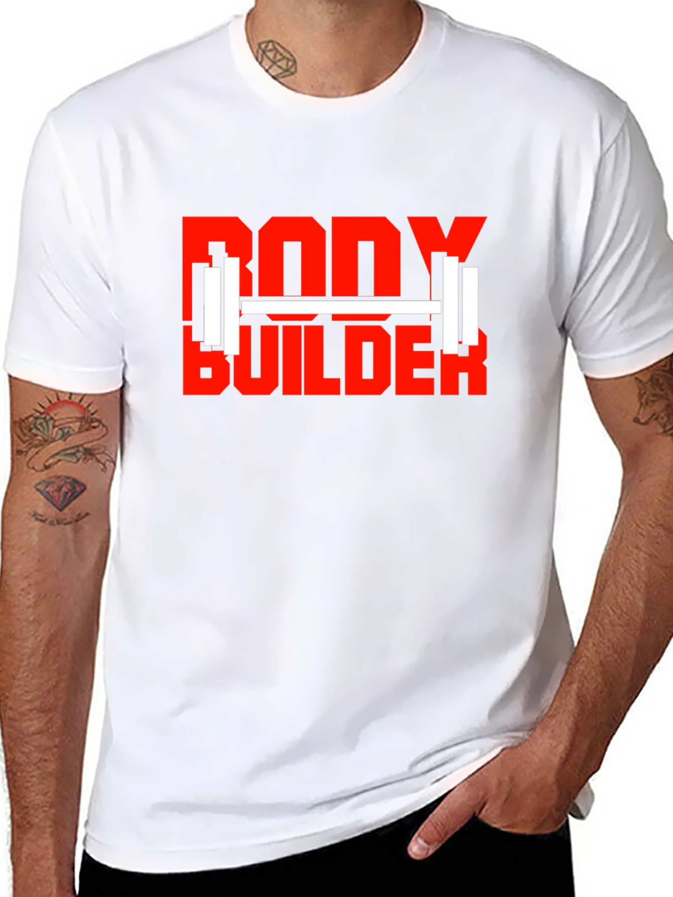 Bodybuilder Graphic Tee - Gym Workout Motivation T-Shirt