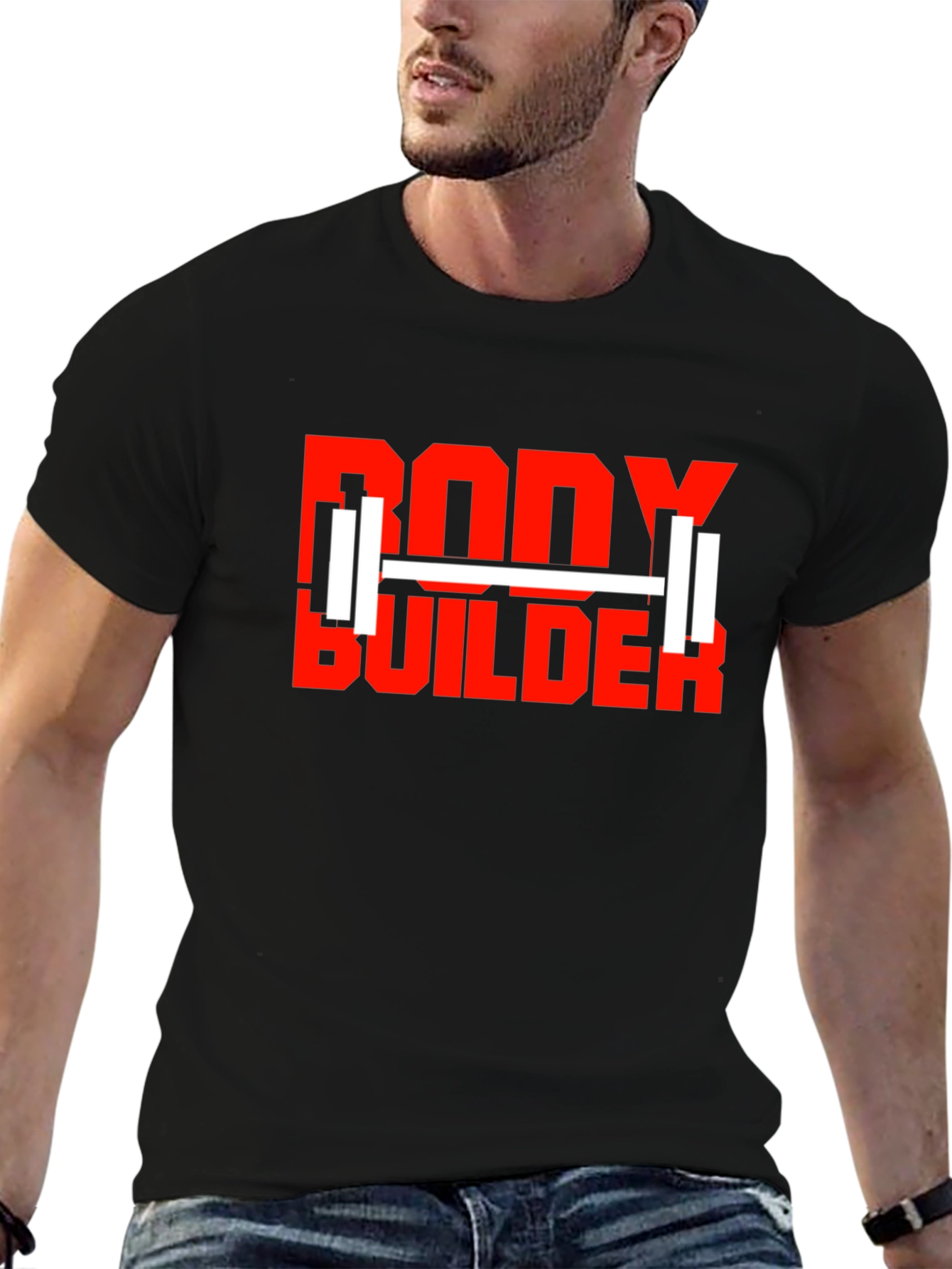 Bodybuilder Graphic Tee - Gym Workout Motivation T-Shirt