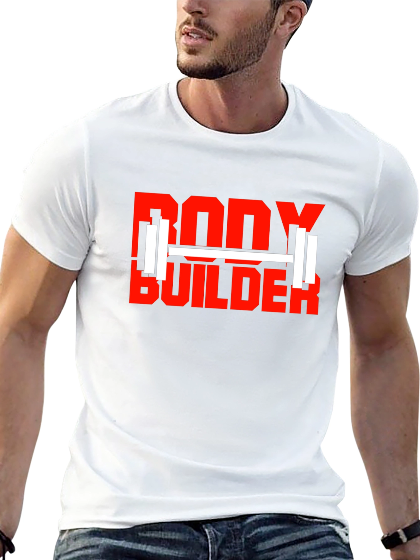 Bodybuilder Graphic Tee - Gym Workout Motivation T-Shirt