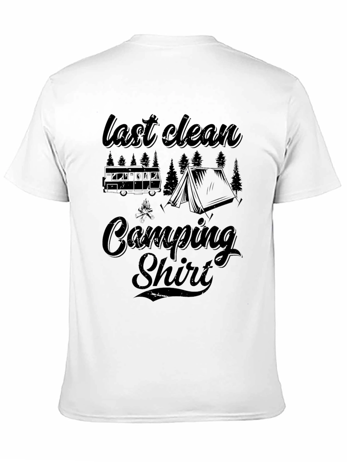 Last Clean Camping Shirt Graphic Tee