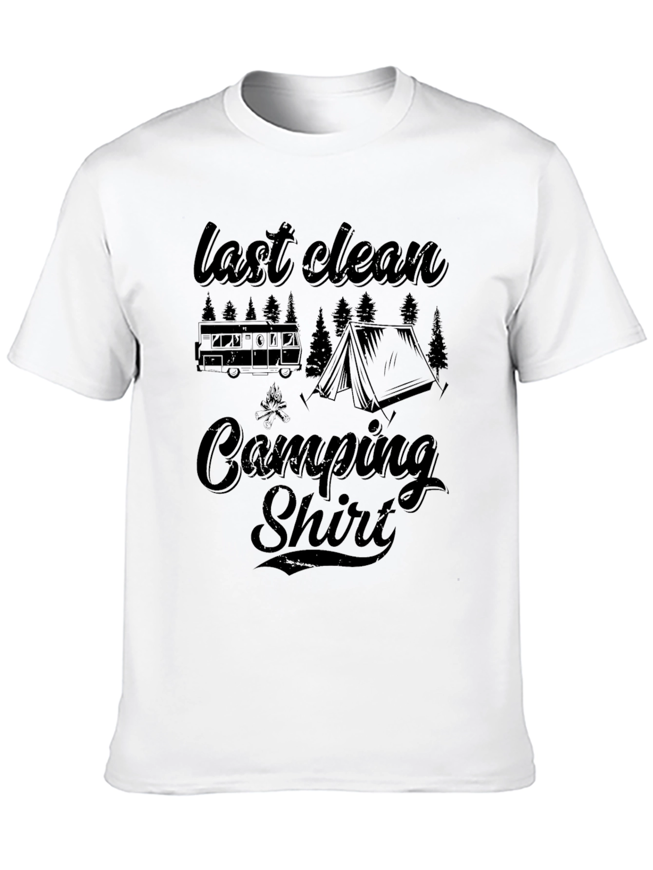 Last Clean Camping Shirt Graphic Tee