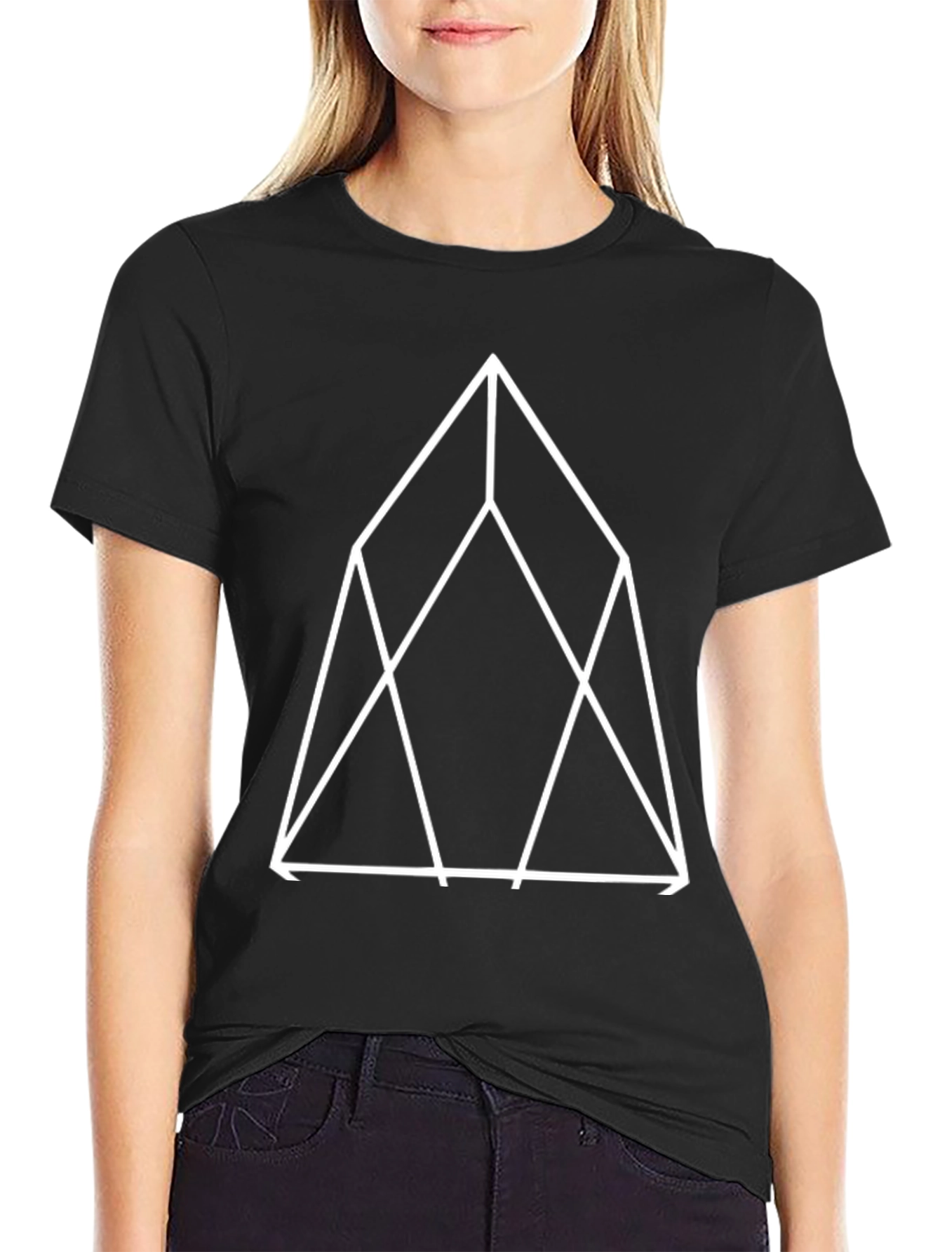 Geometric Graphic Tee - Modern Minimalist Design