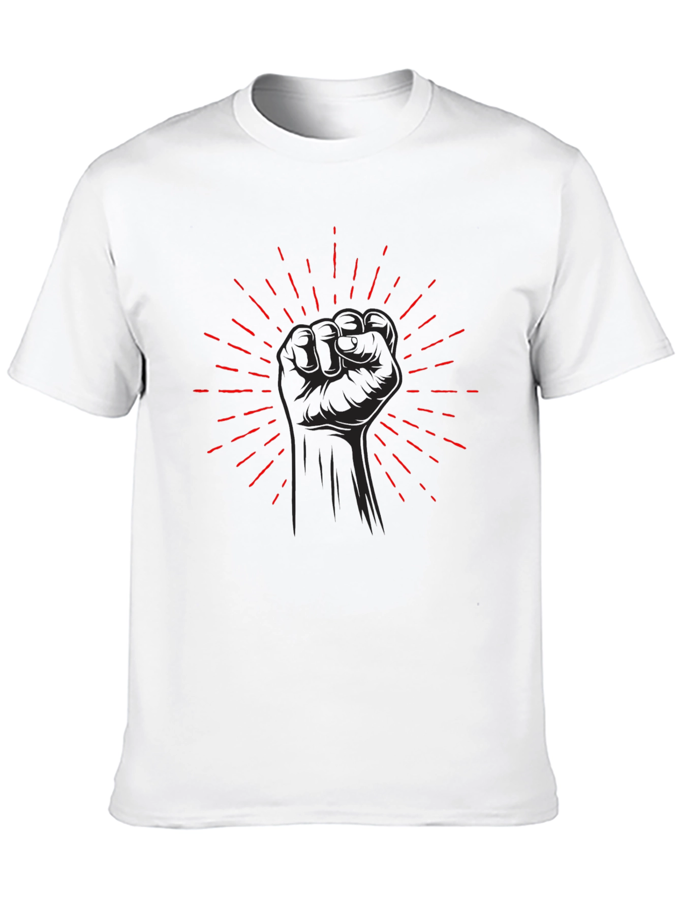 Black Fist Graphic Tee - Power Symbol Shirt
