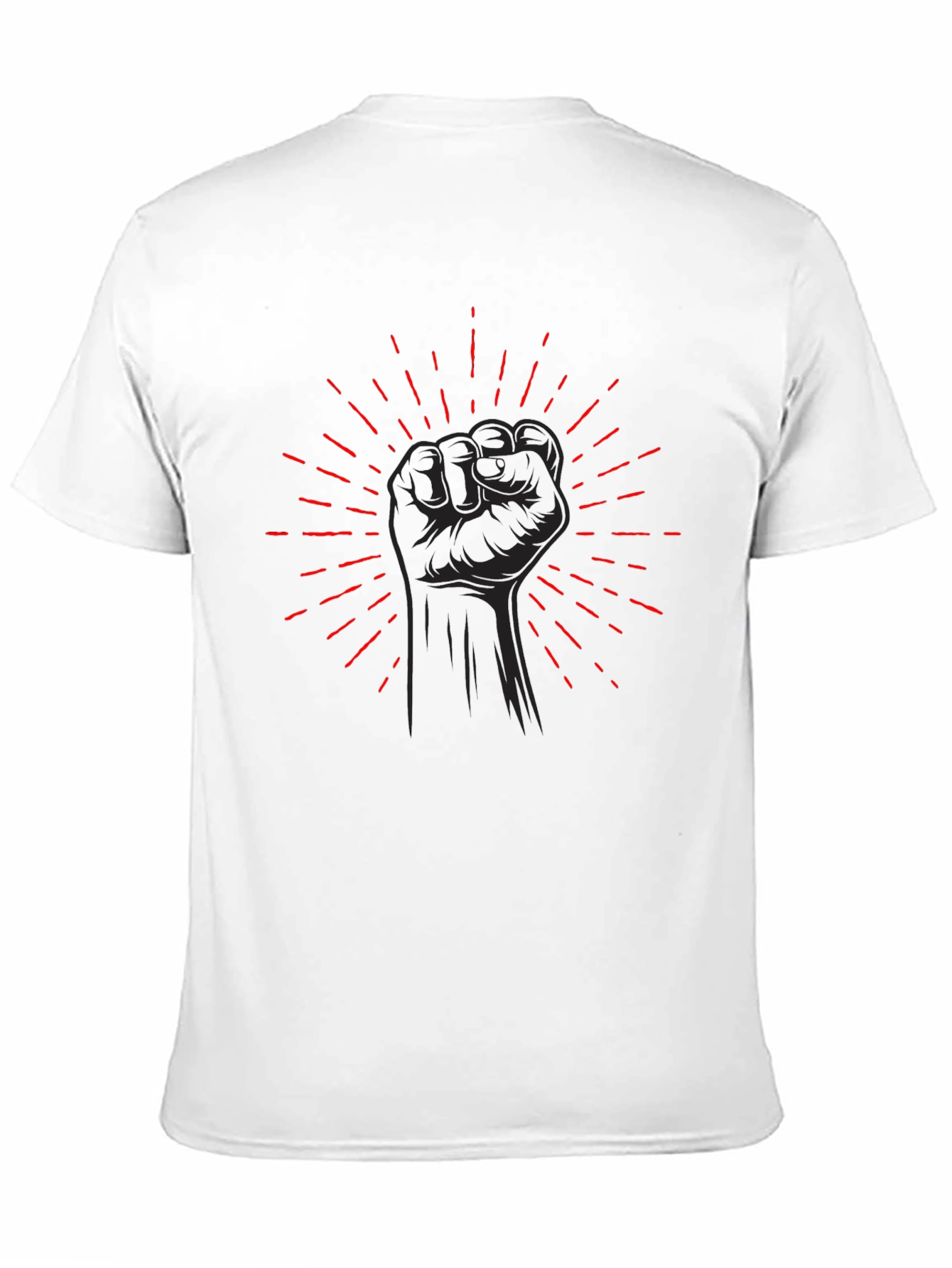 Black Fist Graphic Tee - Power Symbol Shirt