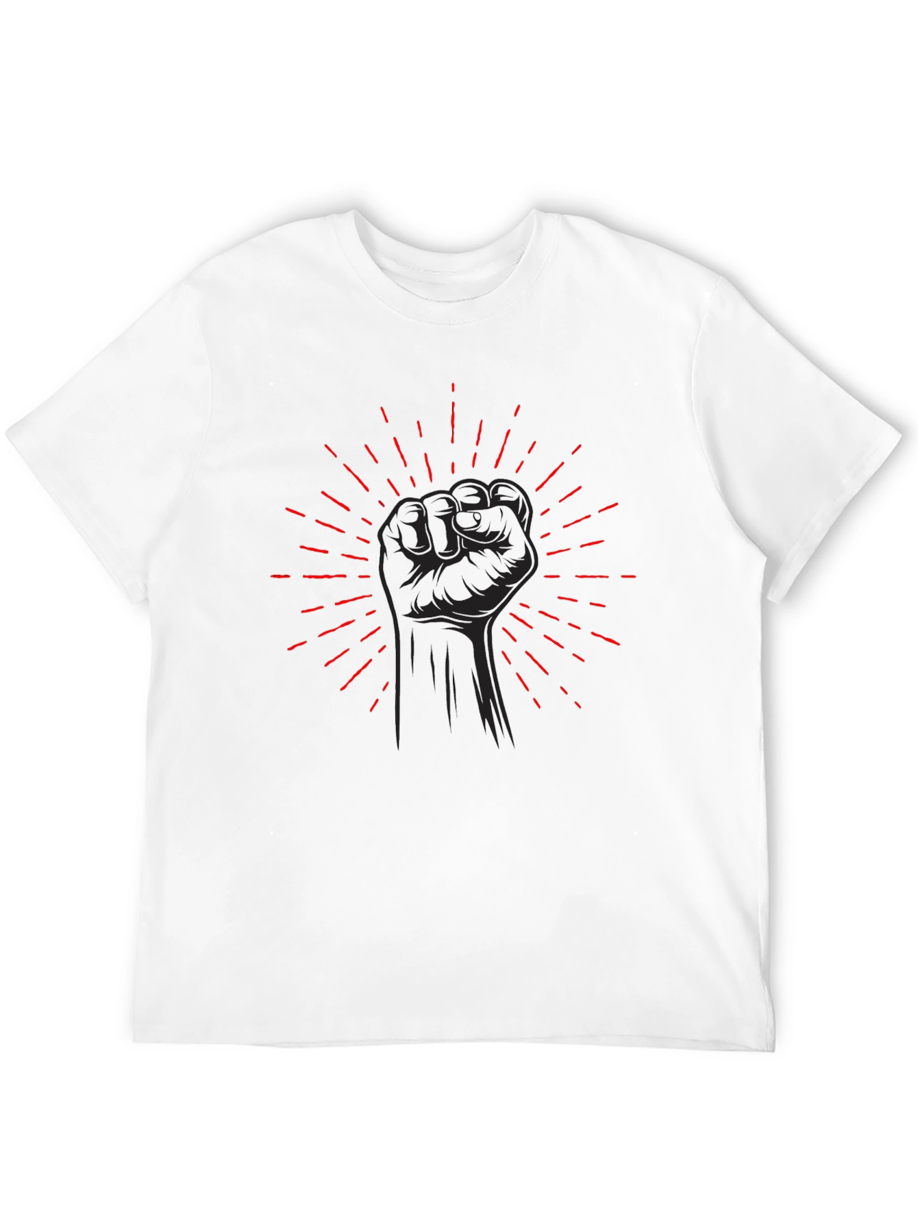 Black Fist Graphic Tee - Power Symbol Shirt
