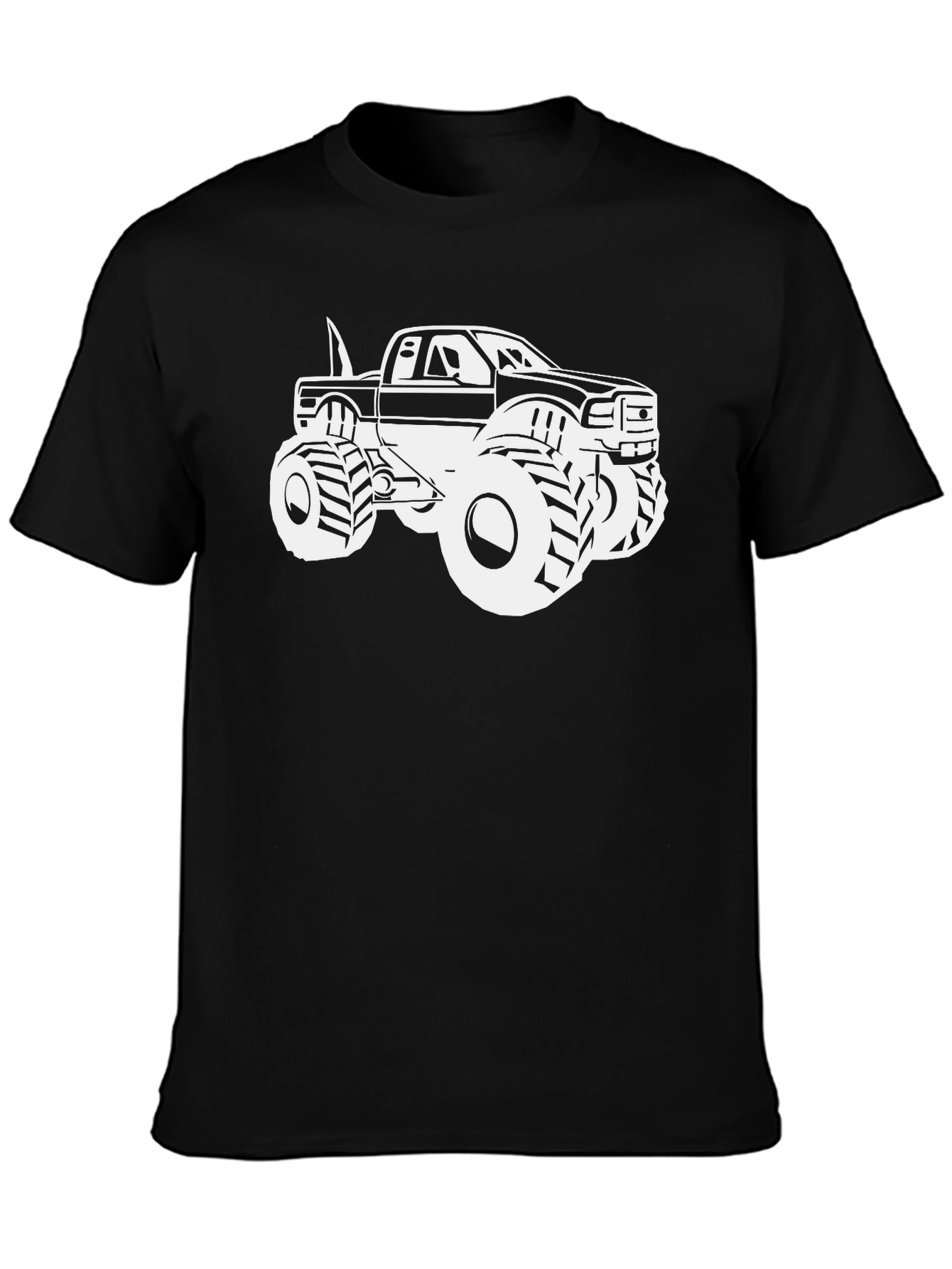 Monster Truck Graphic T-Shirt - Black
