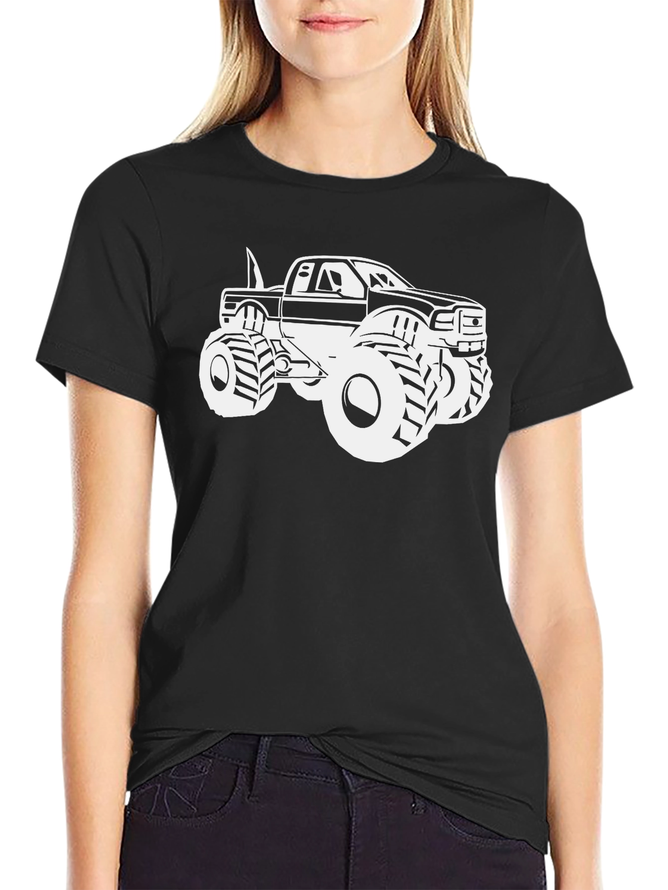 Monster Truck Graphic T-Shirt - Black