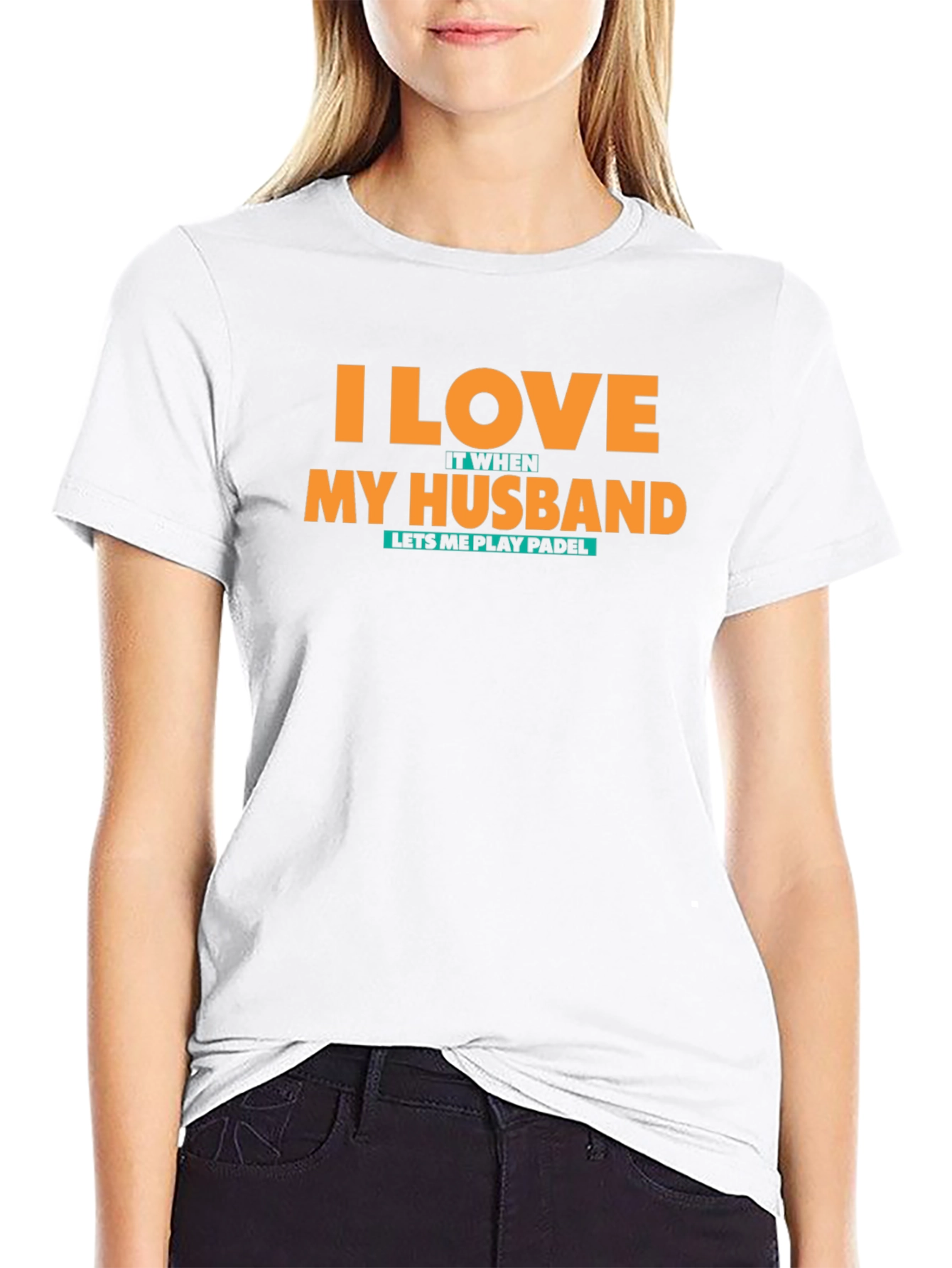 I Love My Husband Padel T-Shirt