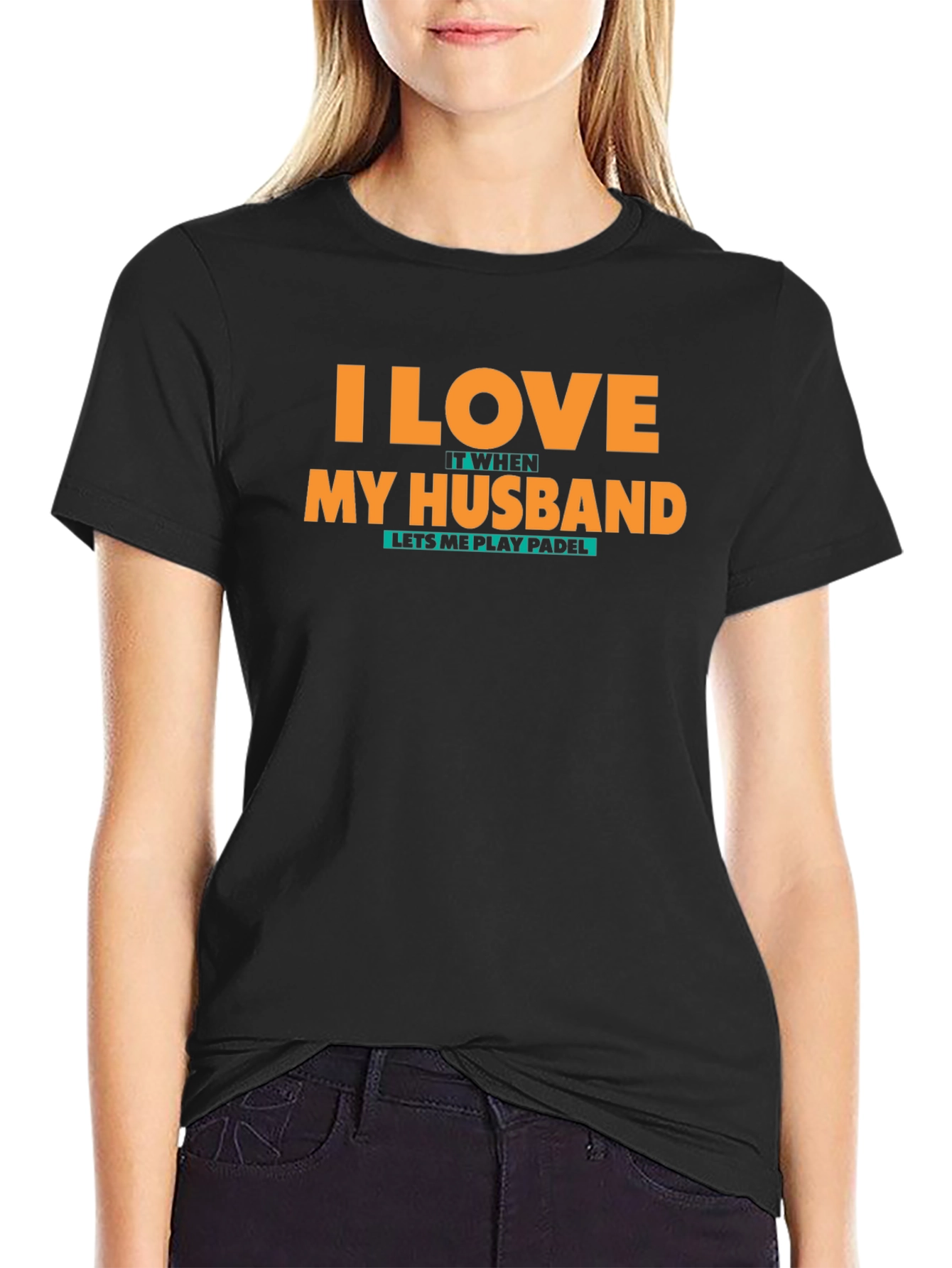 I Love My Husband Padel T-Shirt