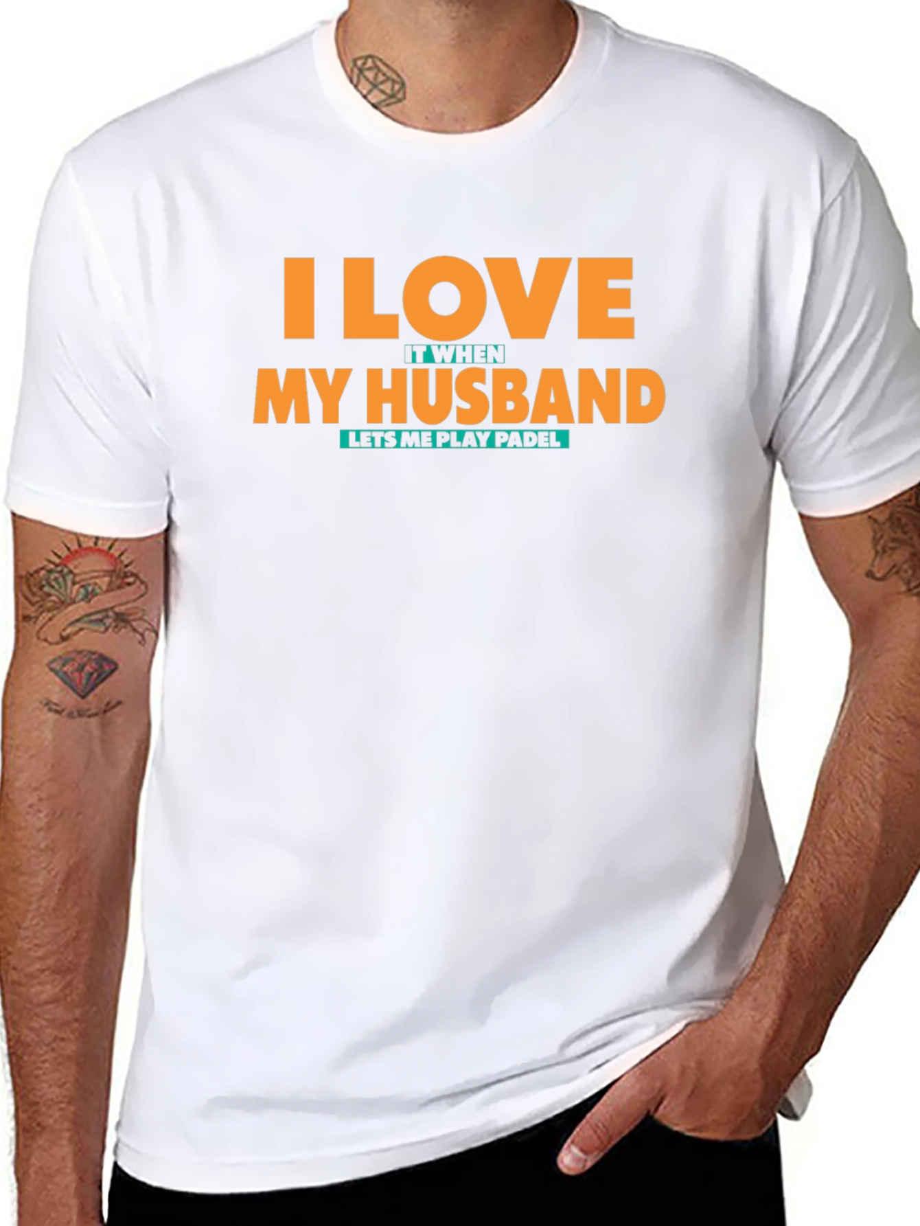 I Love My Husband Padel T-Shirt