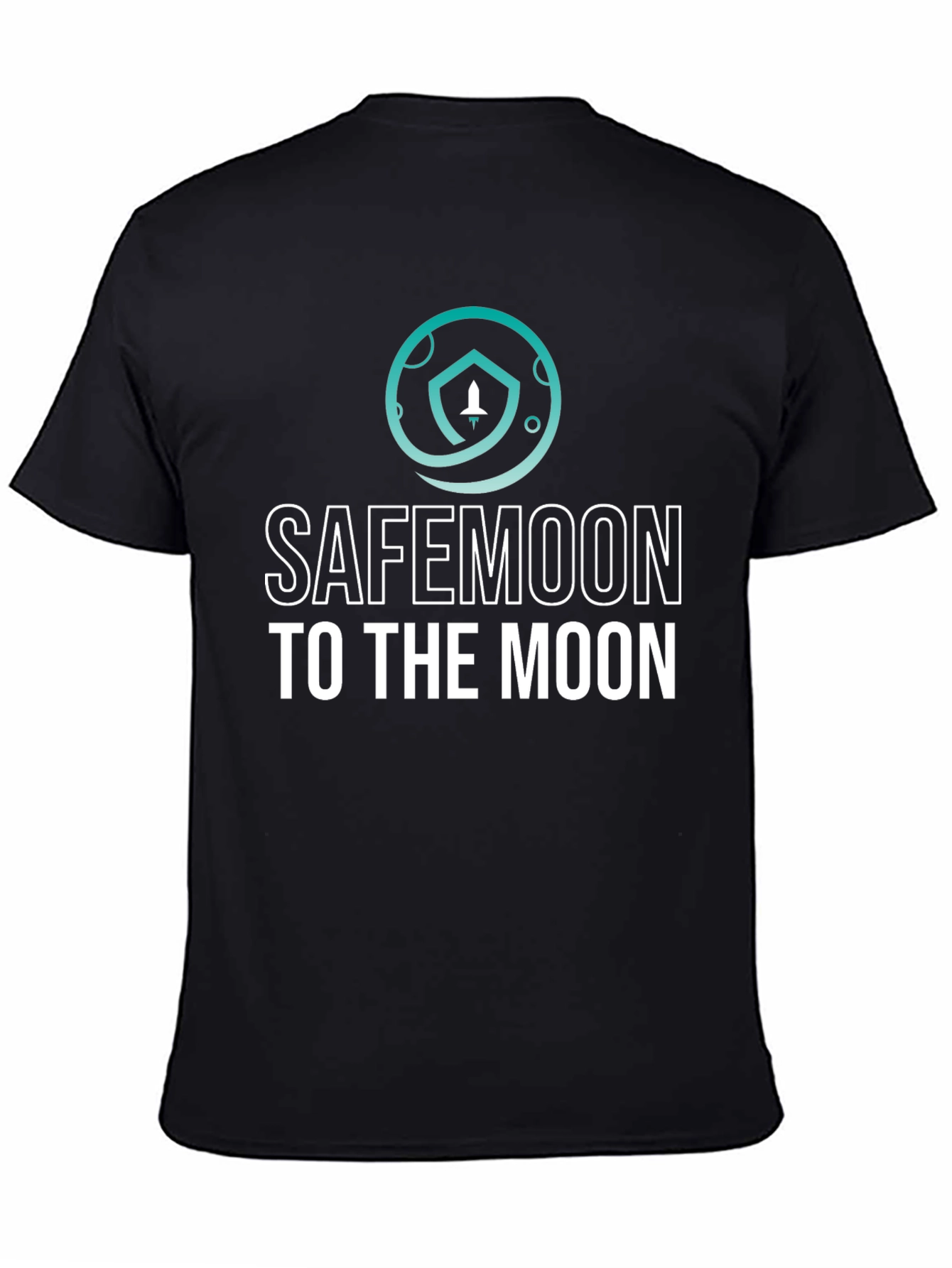 Safemoon To The Moon Black T-Shirt Crypto Rocket