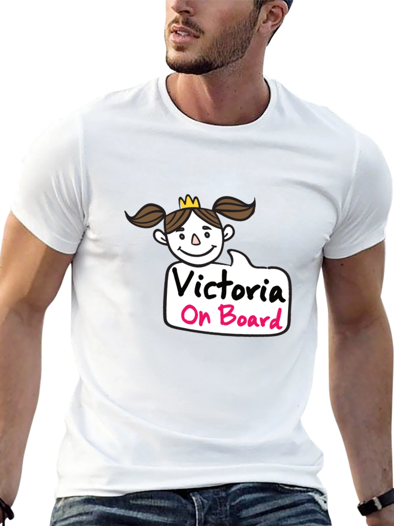 Victoria On Board Black T-Shirt