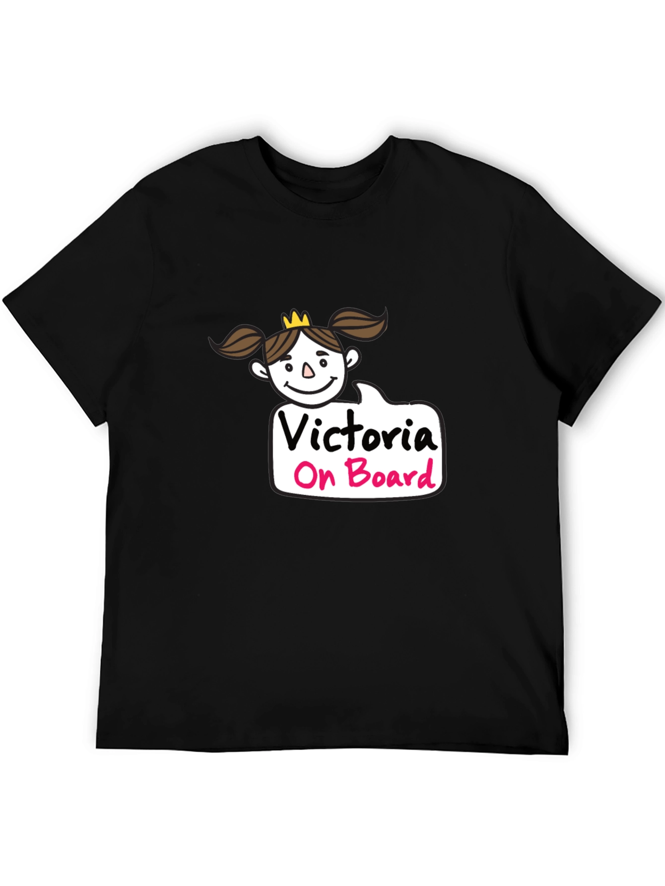 Victoria On Board Black T-Shirt