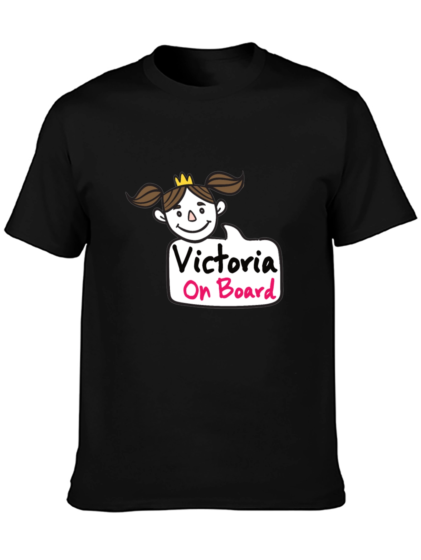 Victoria On Board Black T-Shirt