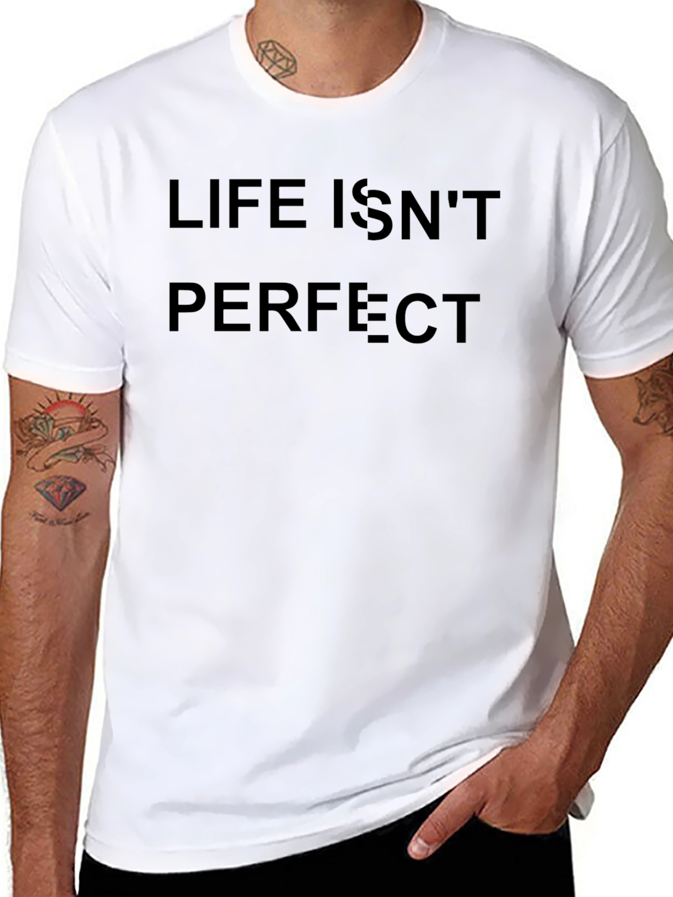 Life Isnt Perfect T-Shirt - Black