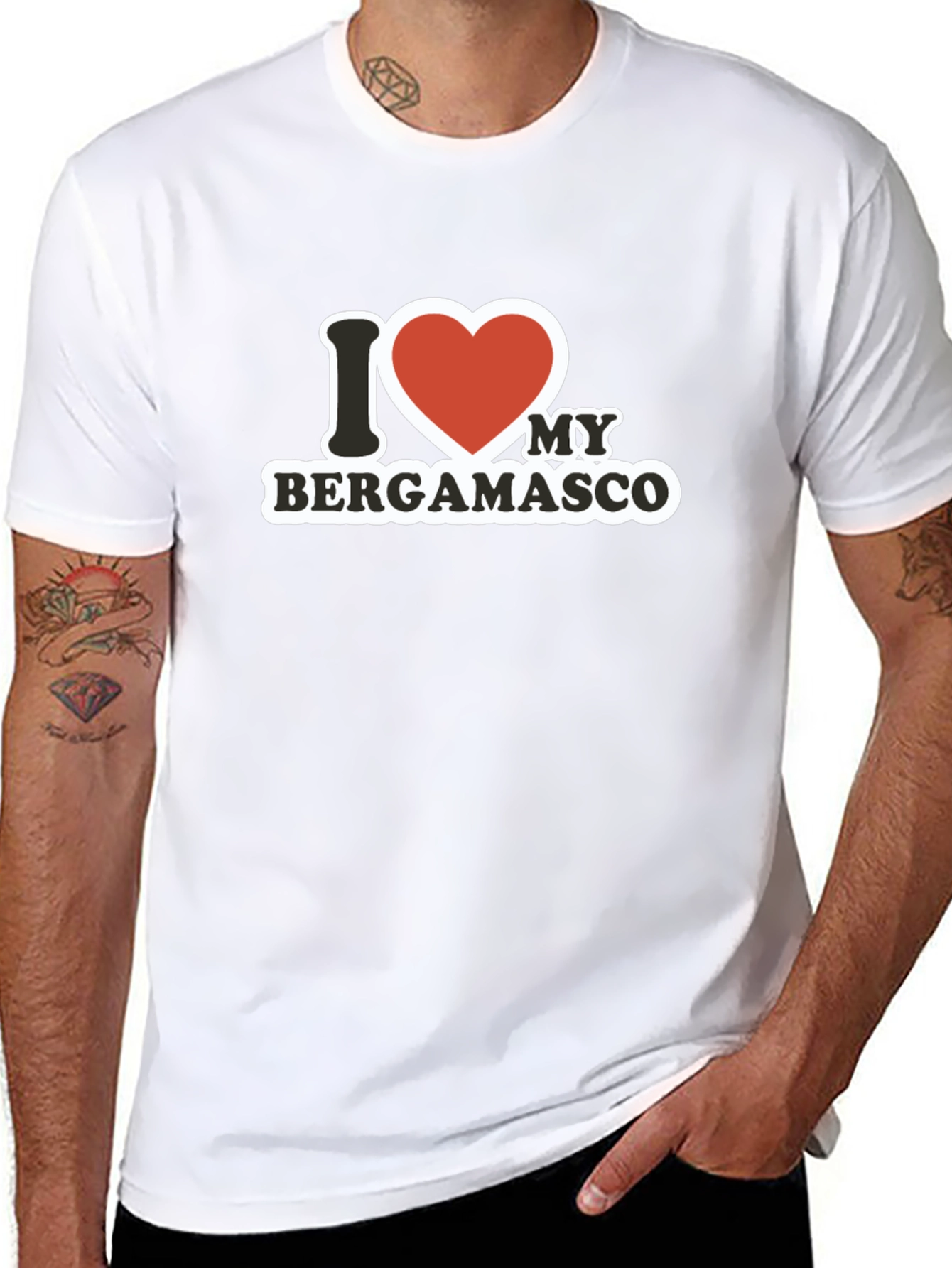 I Heart My Bergamasco Dog T-Shirt