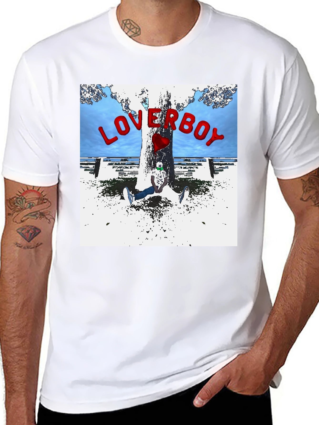 Loverboy Graphic Print Black T-Shirt
