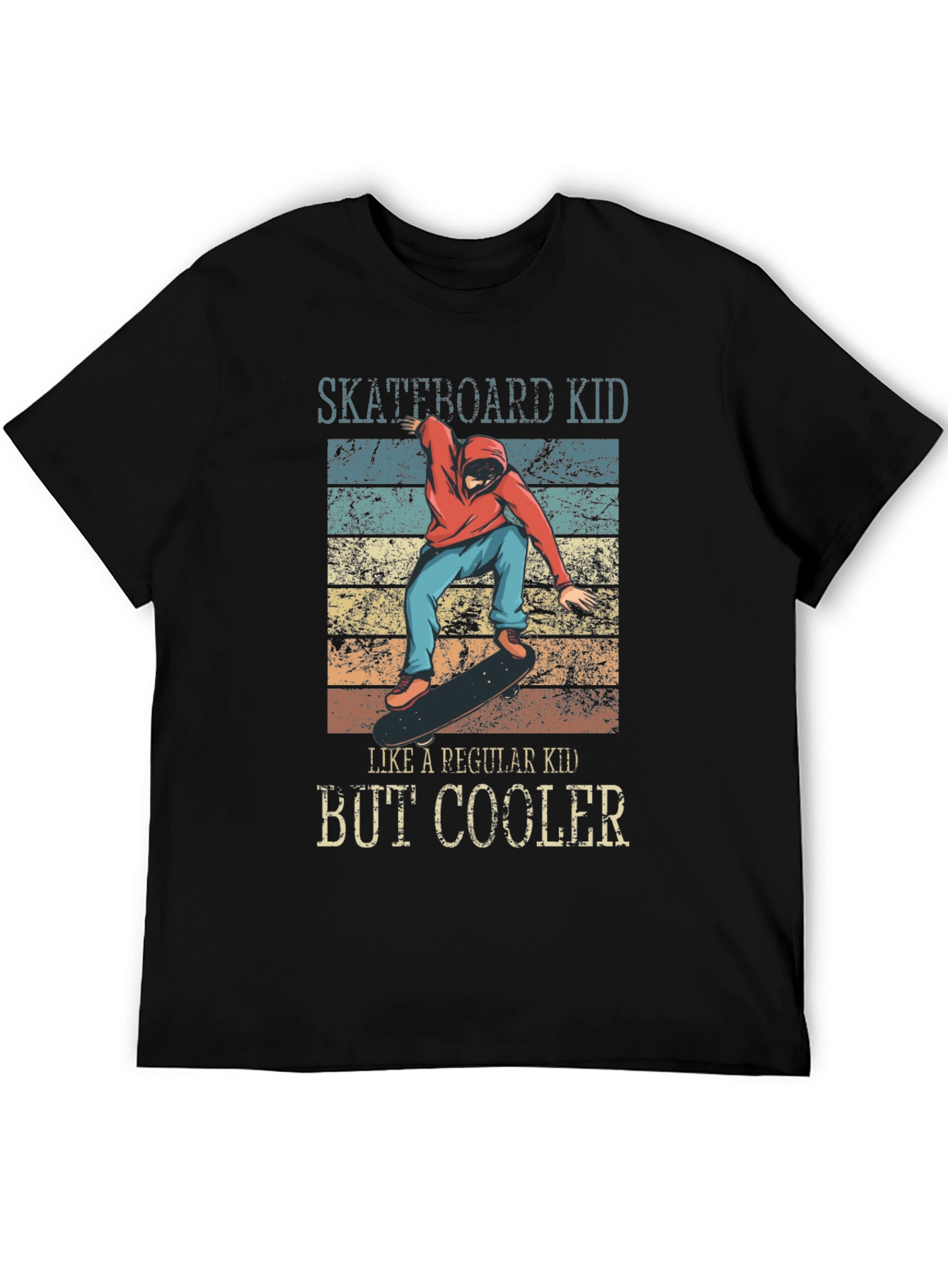 Skateboard Kid But Cooler Graphic T-Shirt