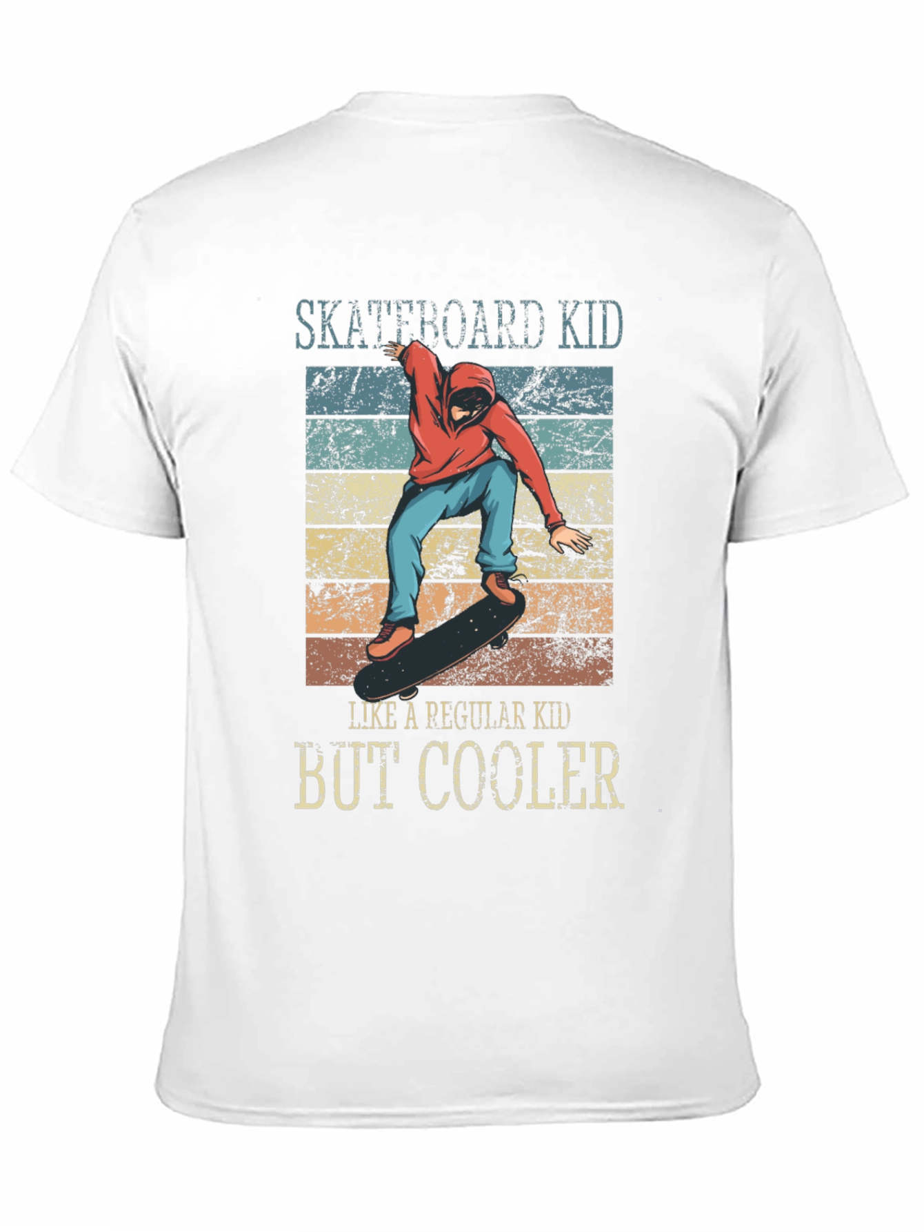 Skateboard Kid But Cooler Graphic T-Shirt