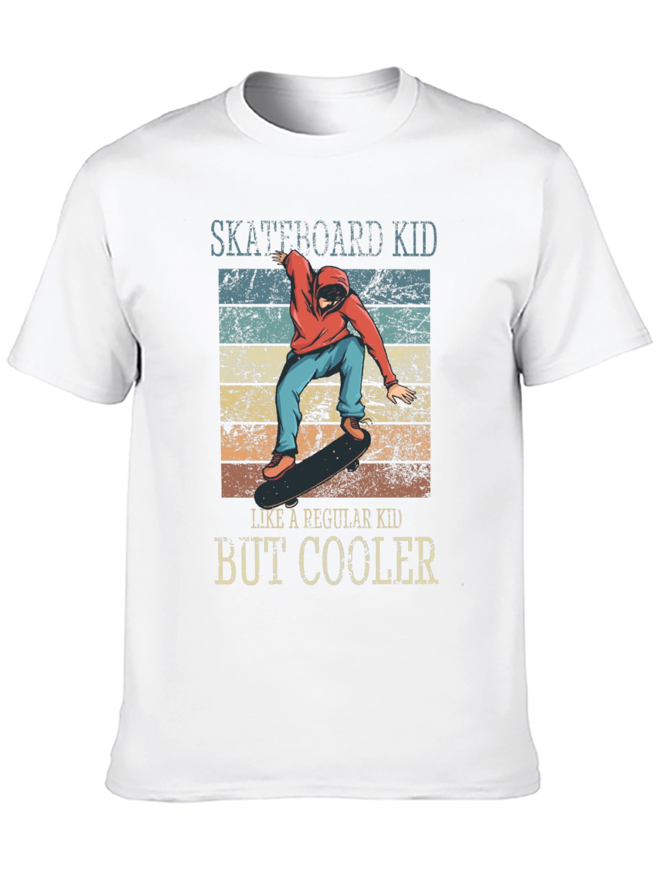 Skateboard Kid But Cooler Graphic T-Shirt