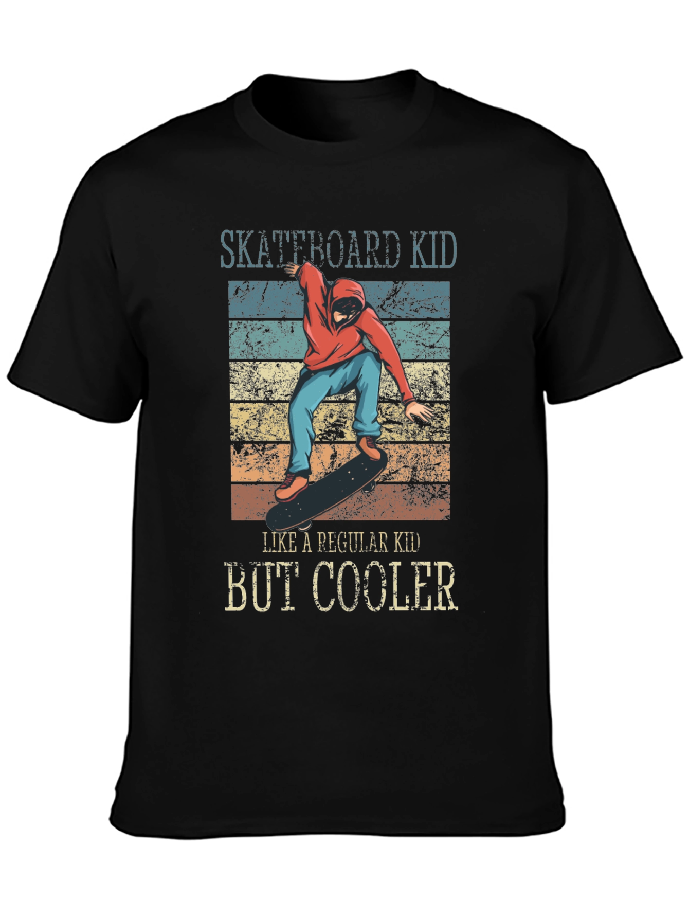 Skateboard Kid But Cooler Graphic T-Shirt