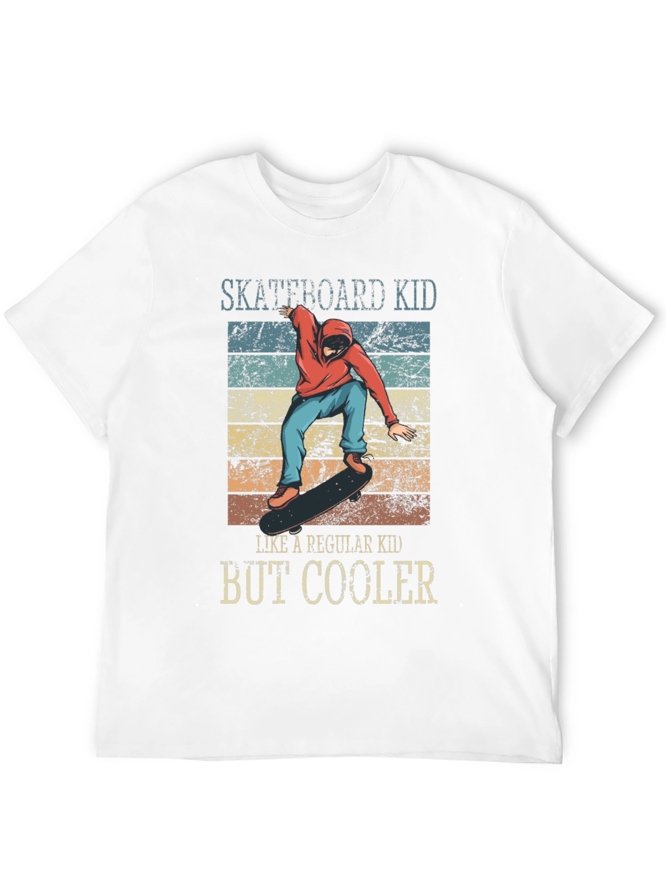 Skateboard Kid But Cooler Graphic T-Shirt