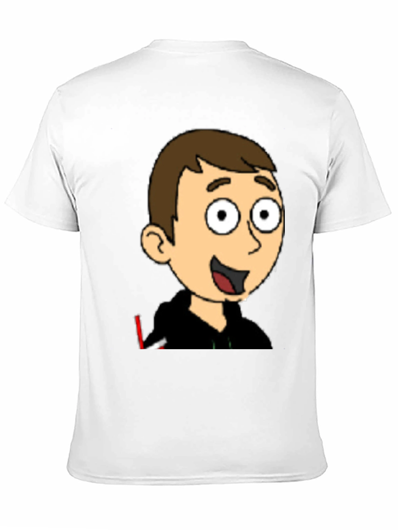 Cartoon Character Graphic Black T-Shirt