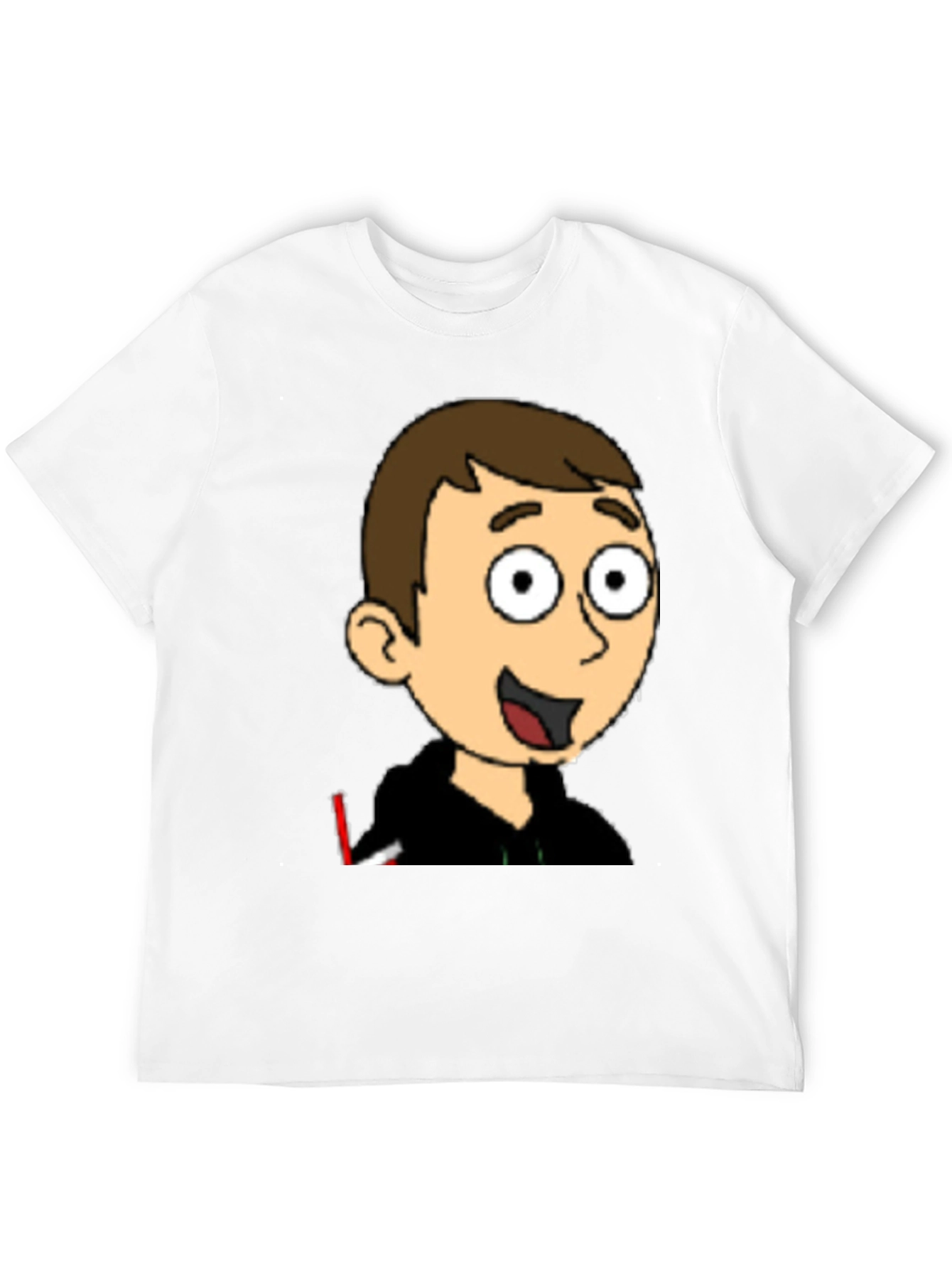 Cartoon Character Graphic Black T-Shirt