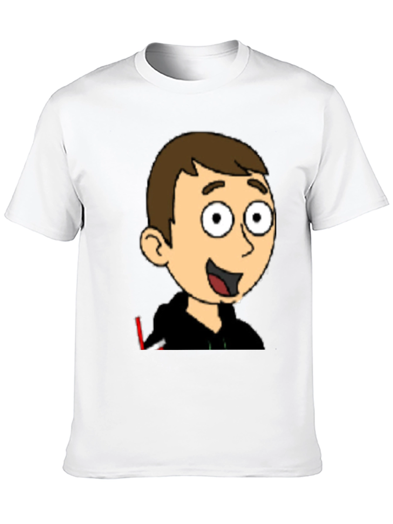 Cartoon Character Graphic Black T-Shirt