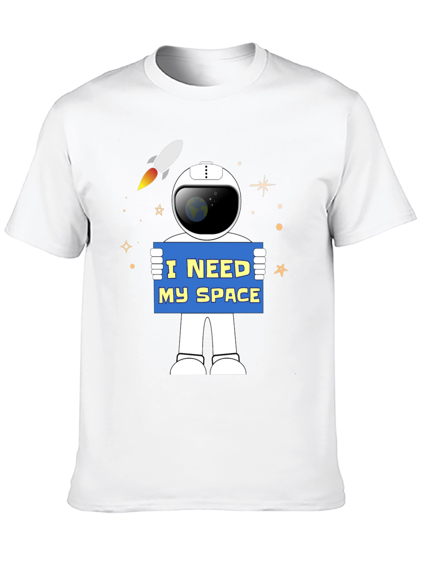 I Need My Space Astronaut Graphic T-Shirt