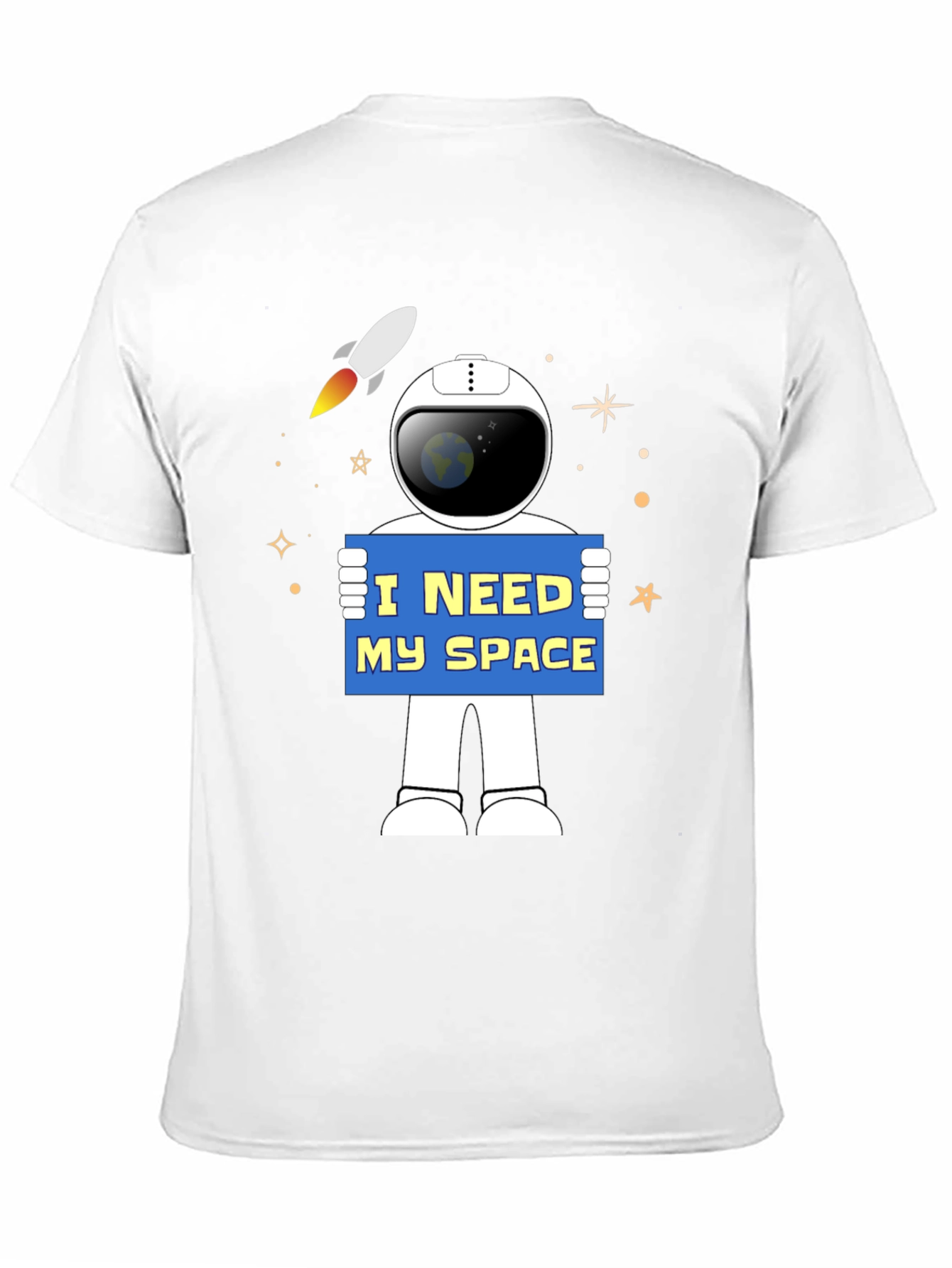 I Need My Space Astronaut Graphic T-Shirt