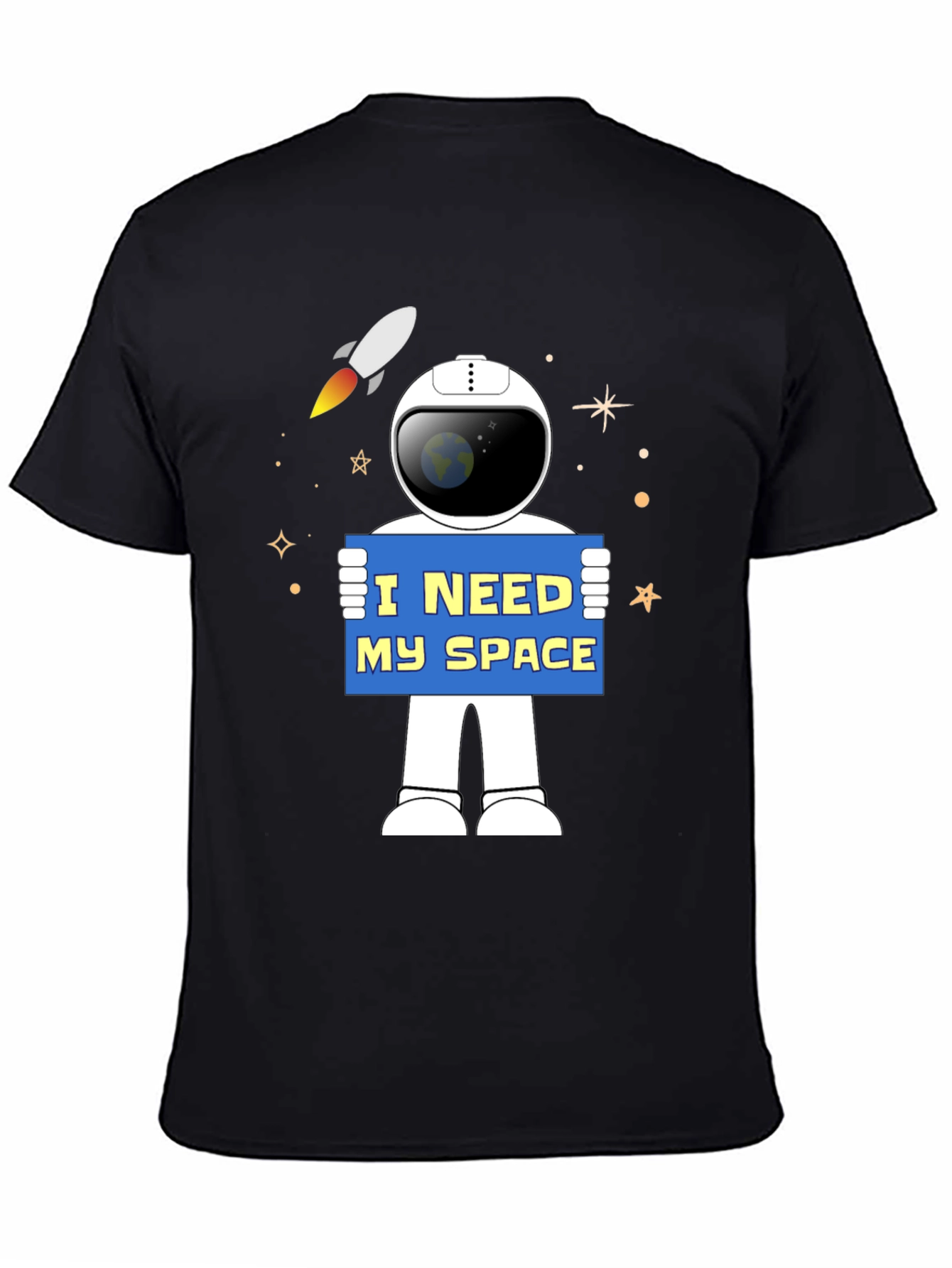I Need My Space Astronaut Graphic T-Shirt