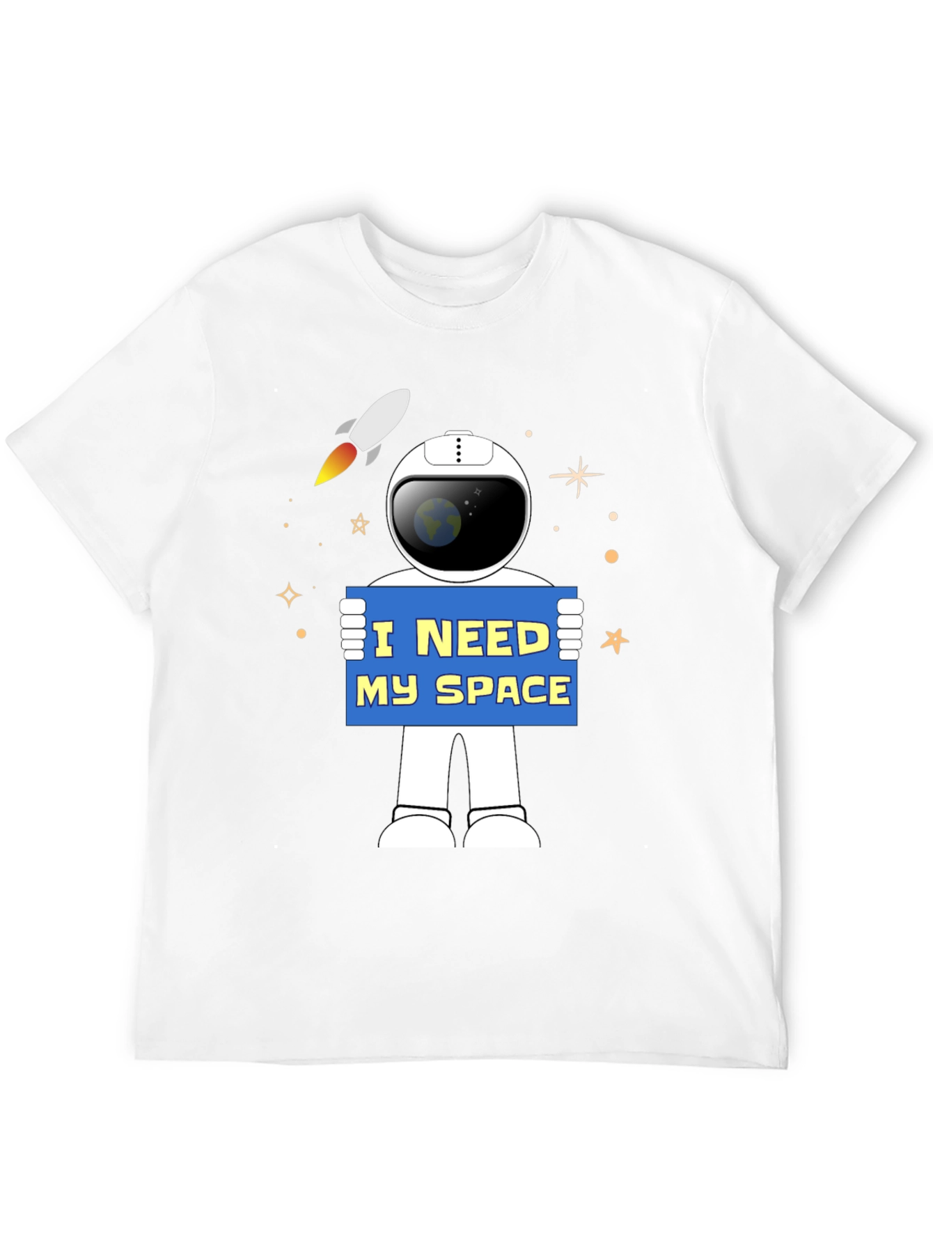 I Need My Space Astronaut Graphic T-Shirt