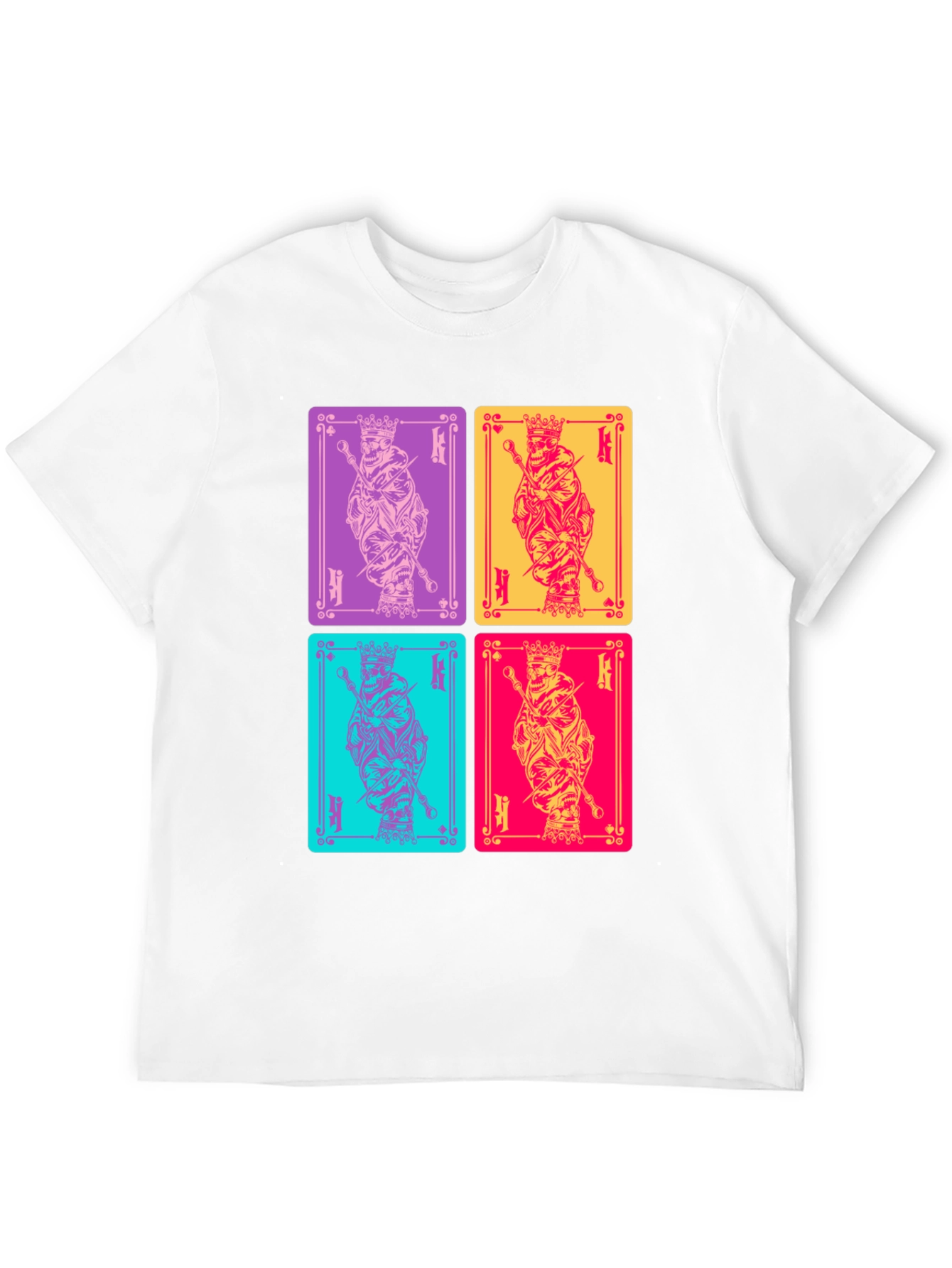 King Card T-Shirt: Graphic Print Tee