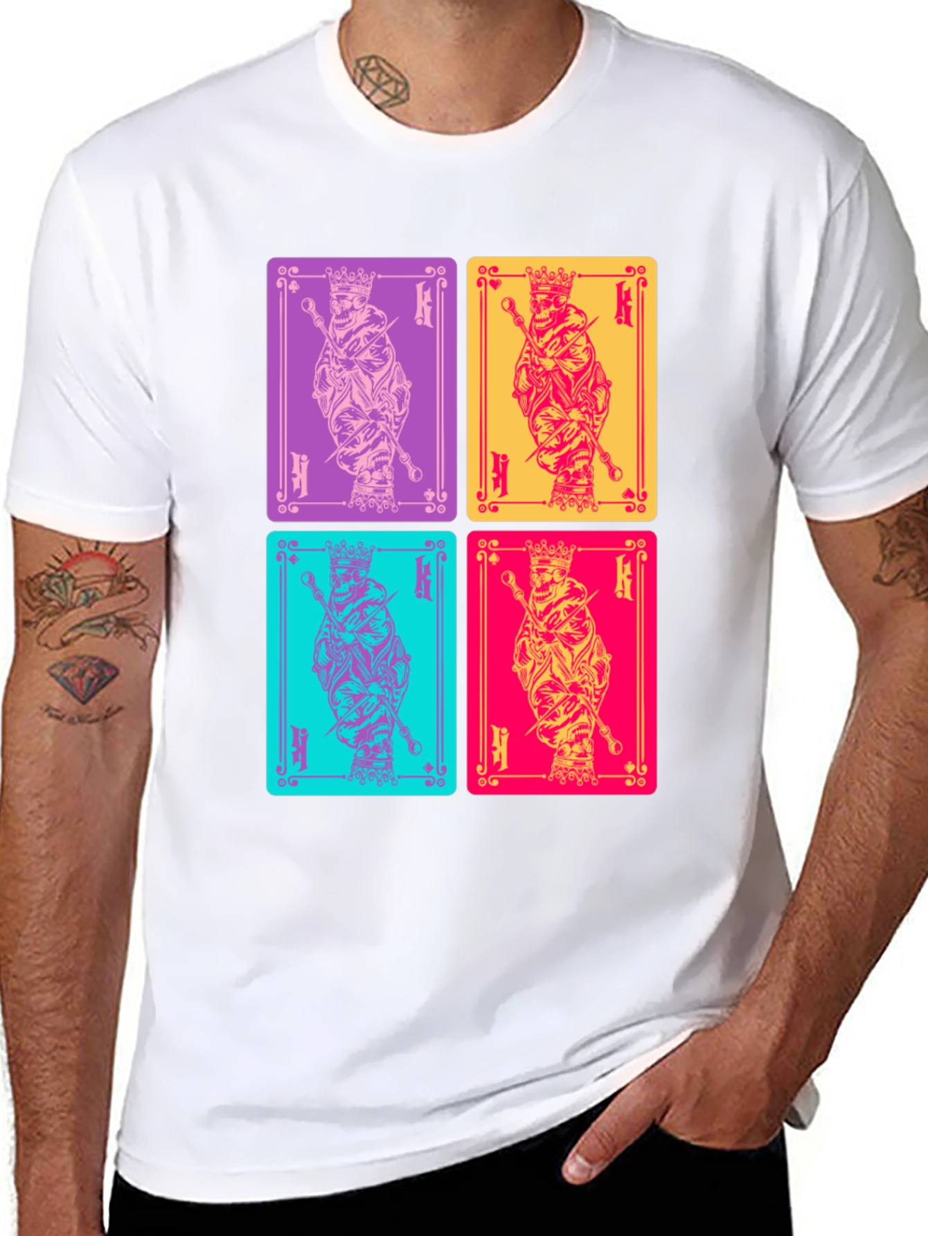 King Card T-Shirt: Graphic Print Tee