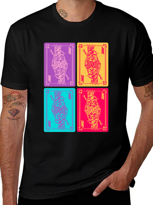 King Card T-Shirt: Graphic Print Tee