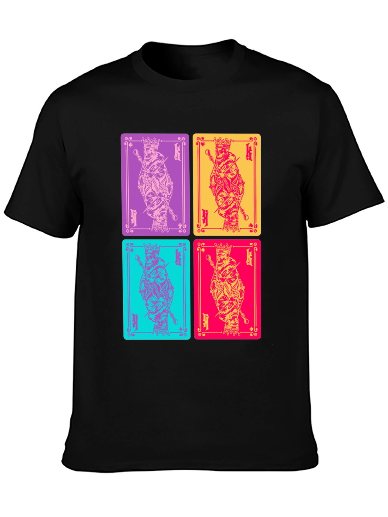 King Card T-Shirt: Graphic Print Tee
