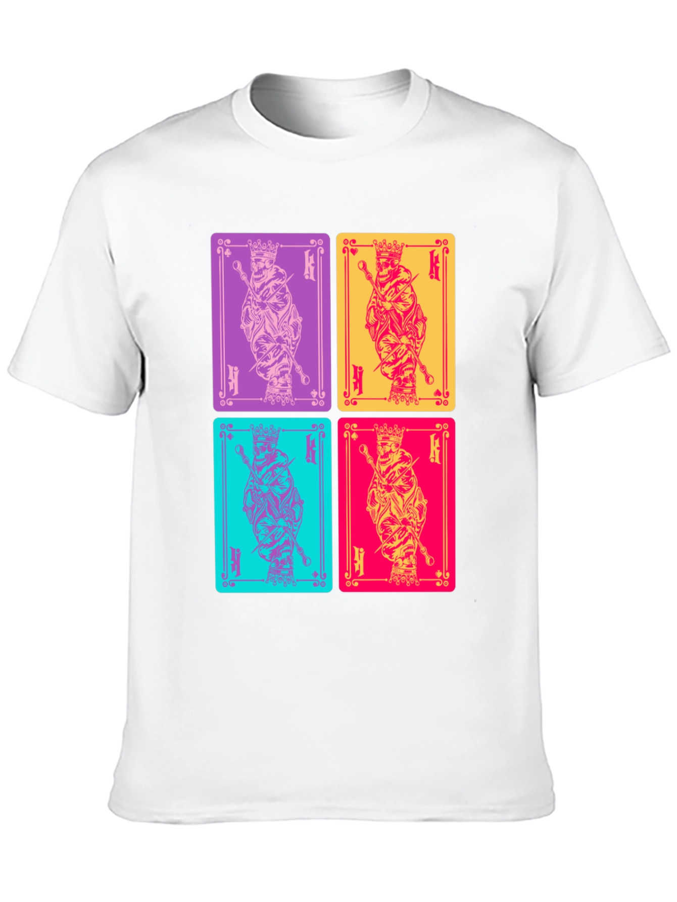 King Card T-Shirt: Graphic Print Tee