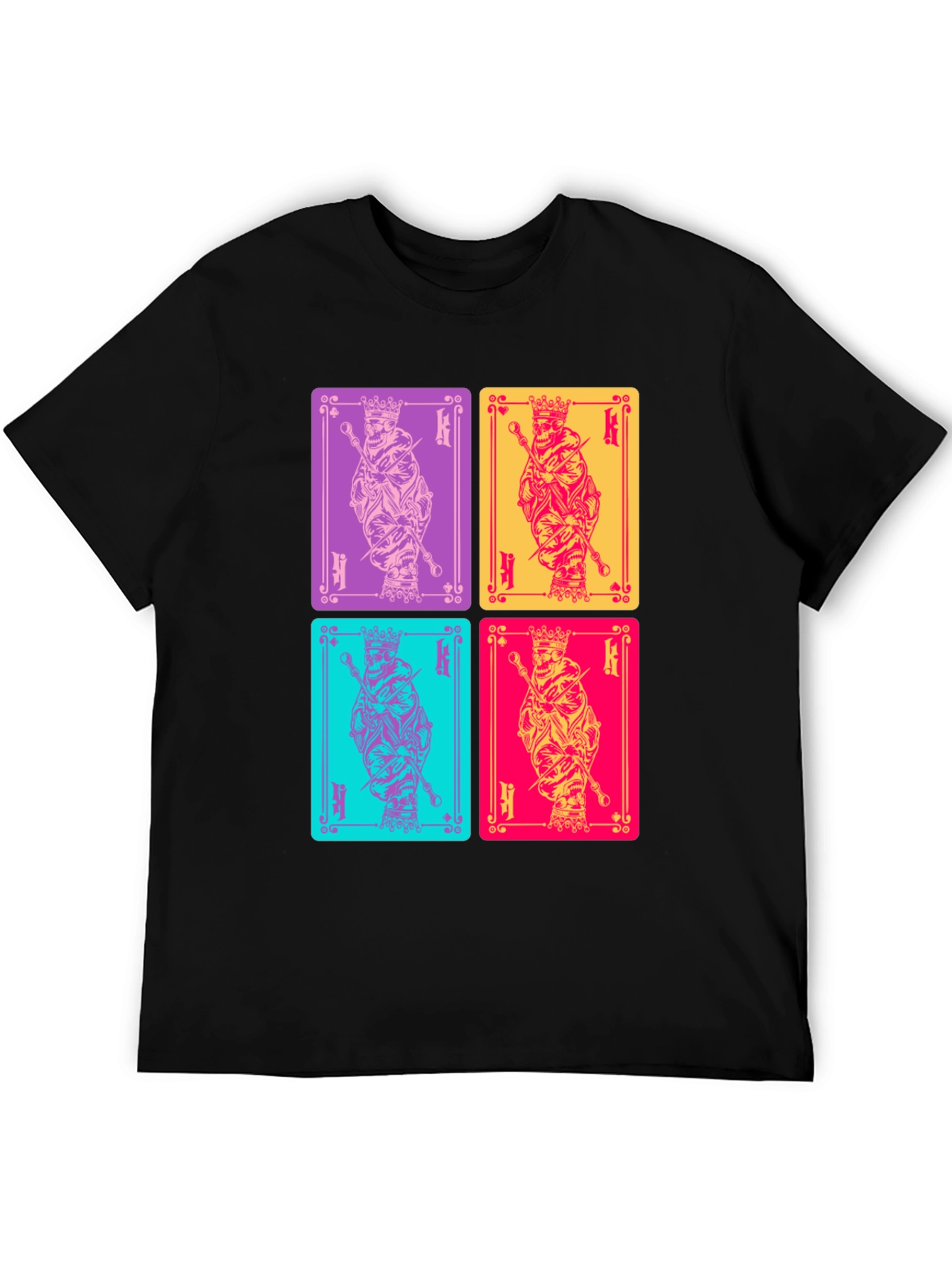 King Card T-Shirt: Graphic Print Tee