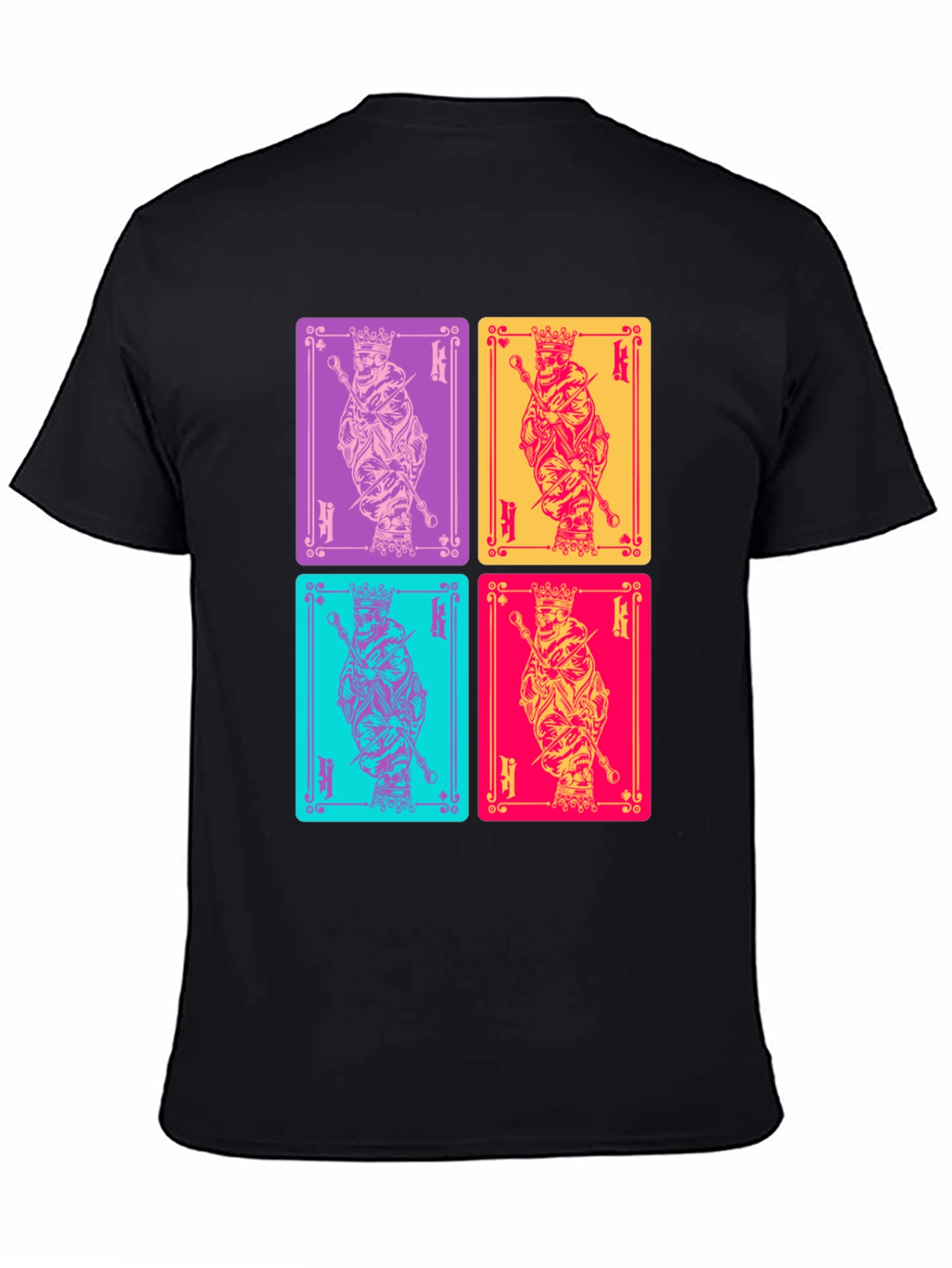 King Card T-Shirt: Graphic Print Tee