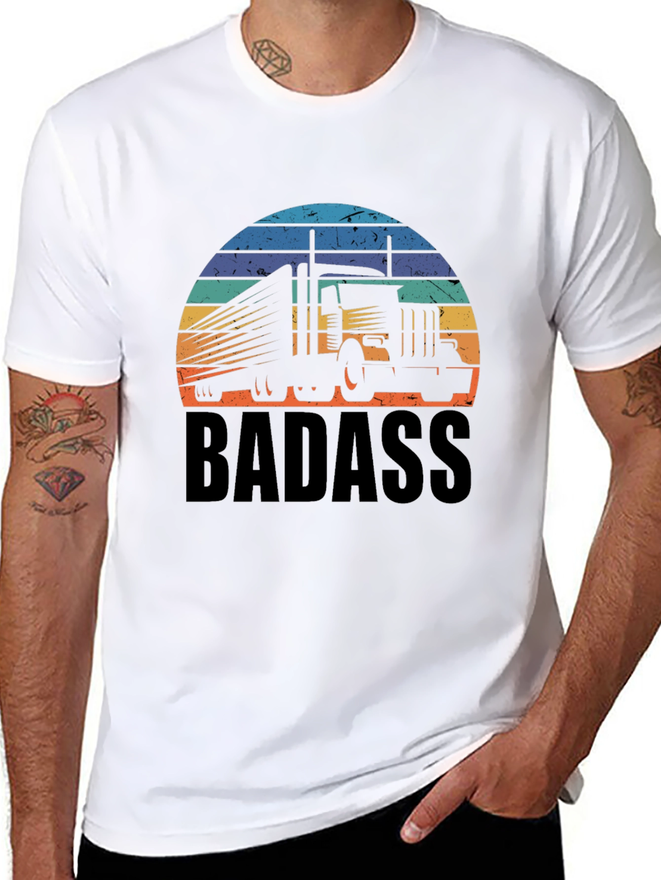 Trucker Badass T-Shirt: Bold Graphic Tee